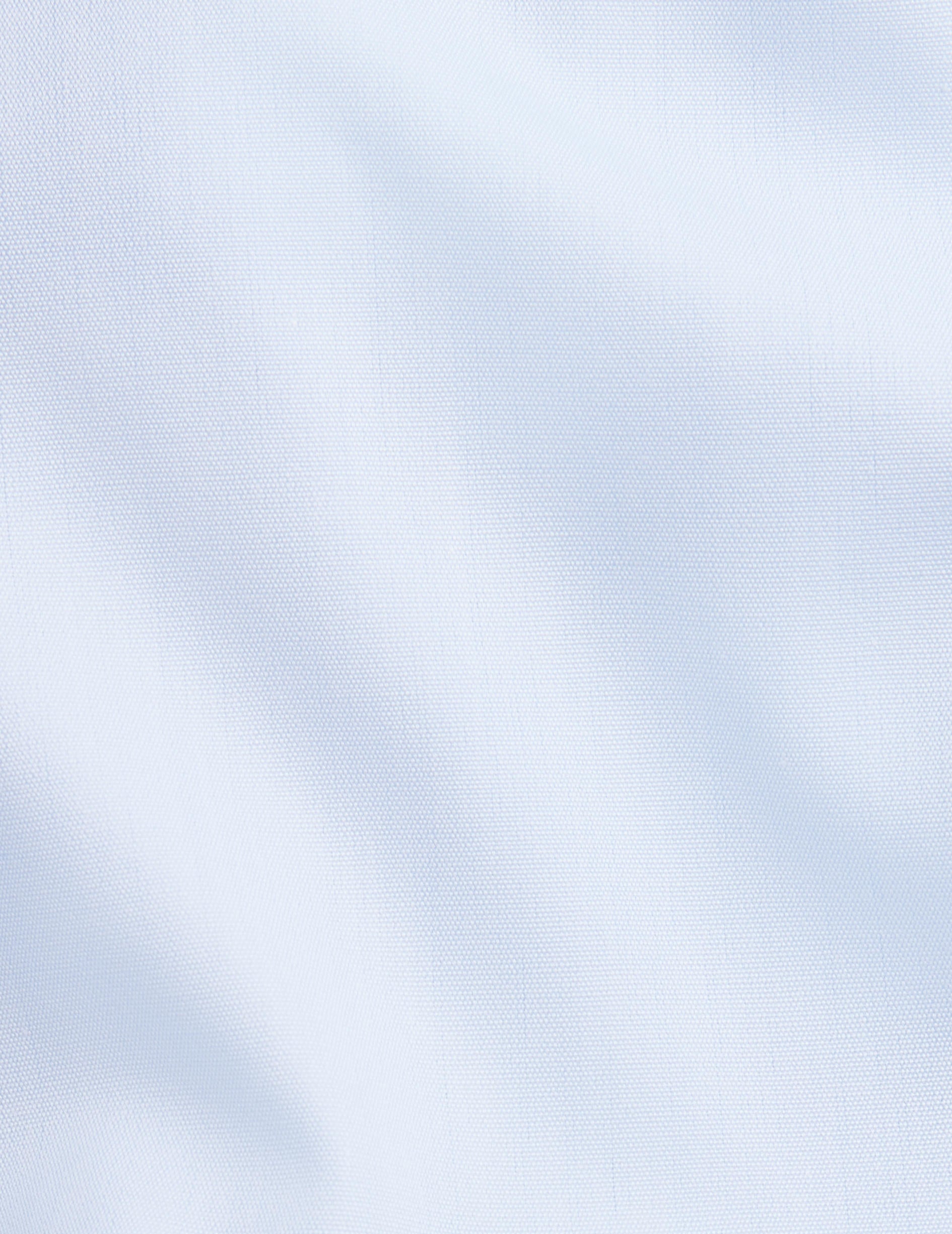 Chemise Ajustée bleue - Popeline - Col Figaret