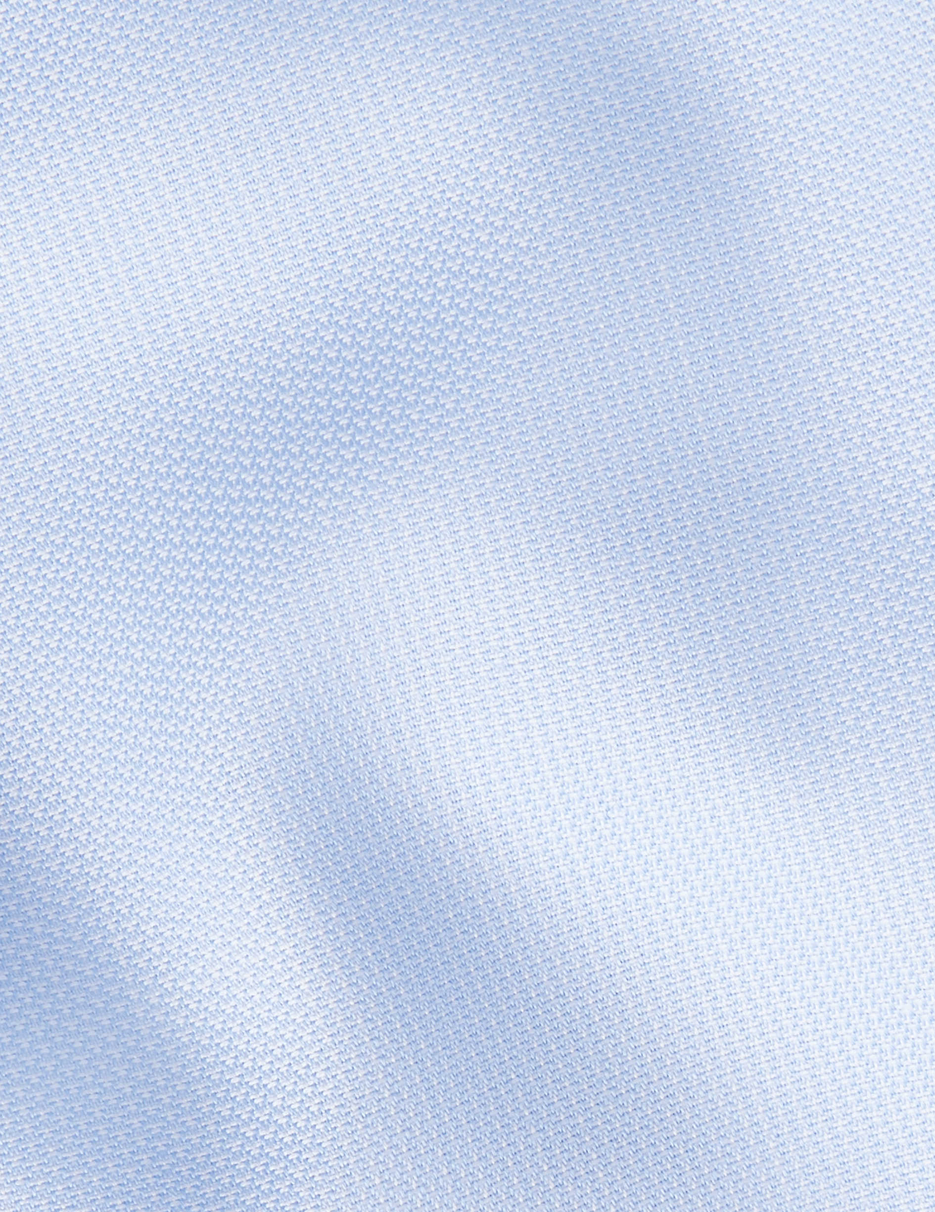 Chemise Ajustée bleue - Façonné - Col Figaret