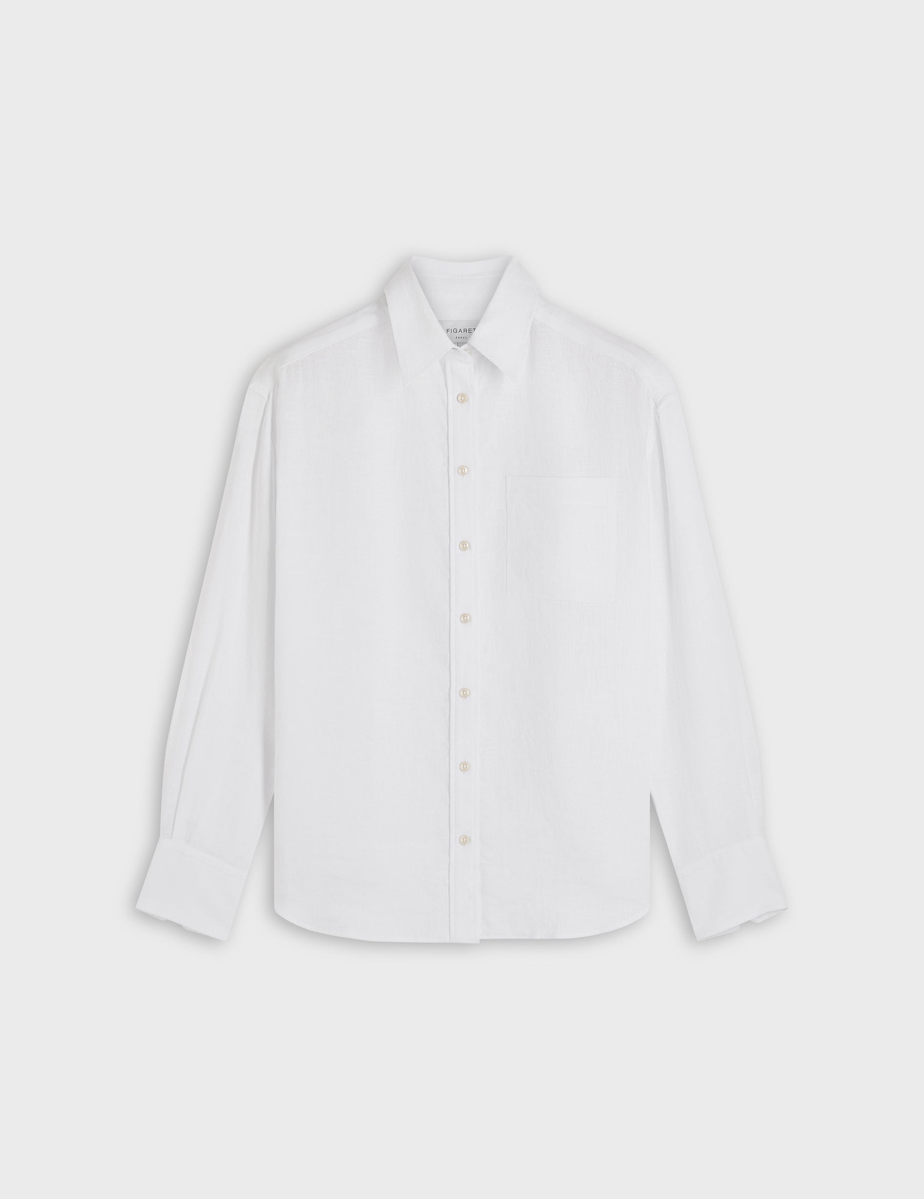 Chemise Charlotte en lin blanche