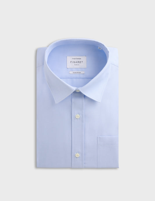 Classic blue shirt - Shaped - Figaret Collar