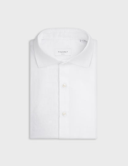 Aristote shirt in white linen