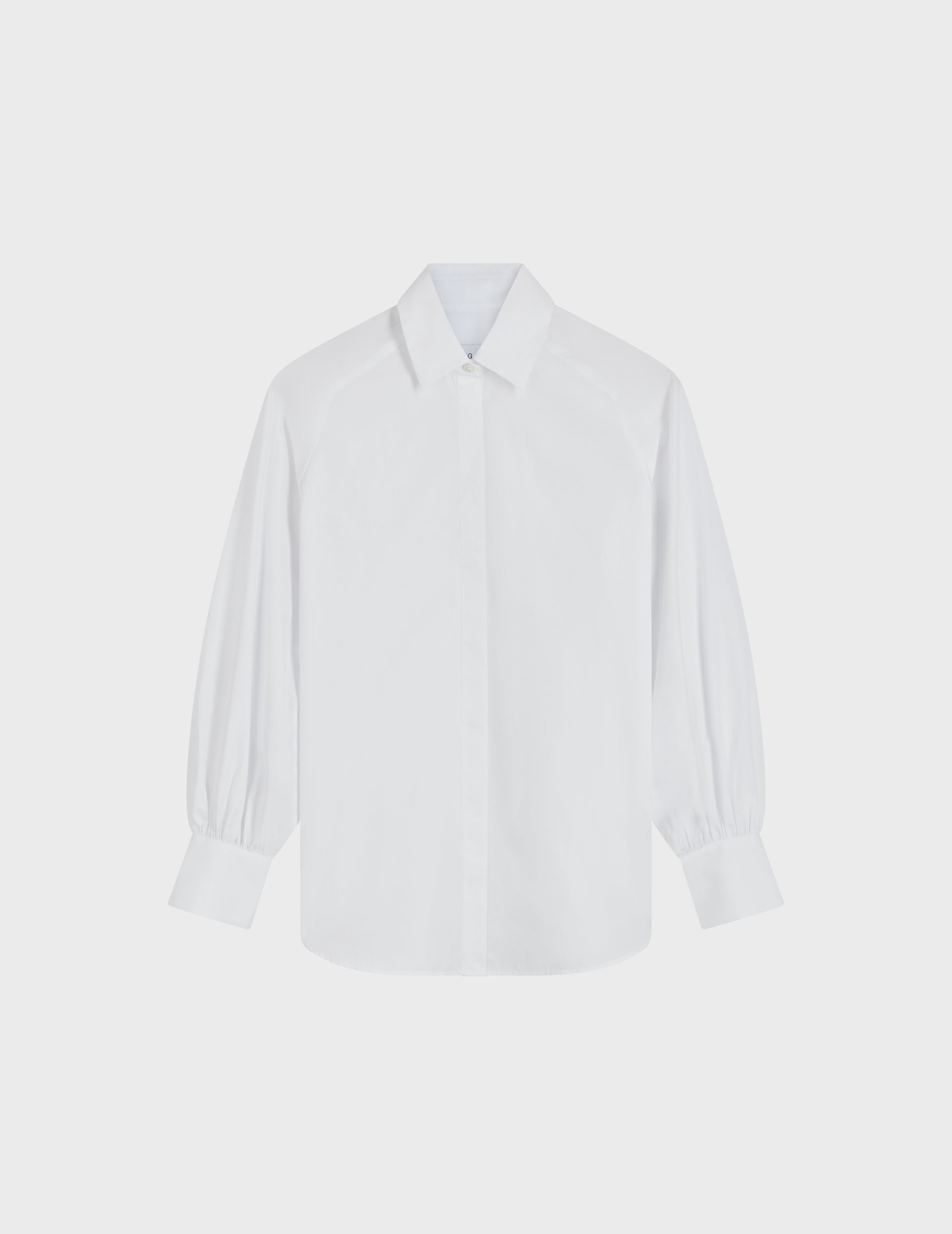 white Oversized Cassie Shirt - Poplin