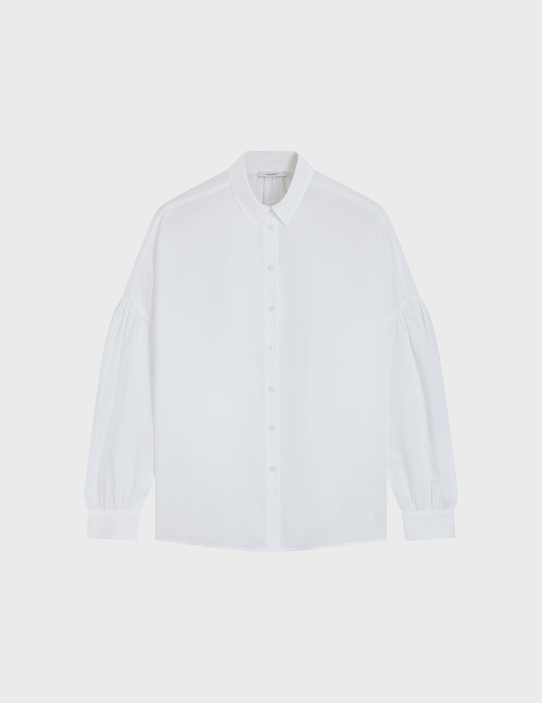 white Oversized Crystal shirt - Tencel