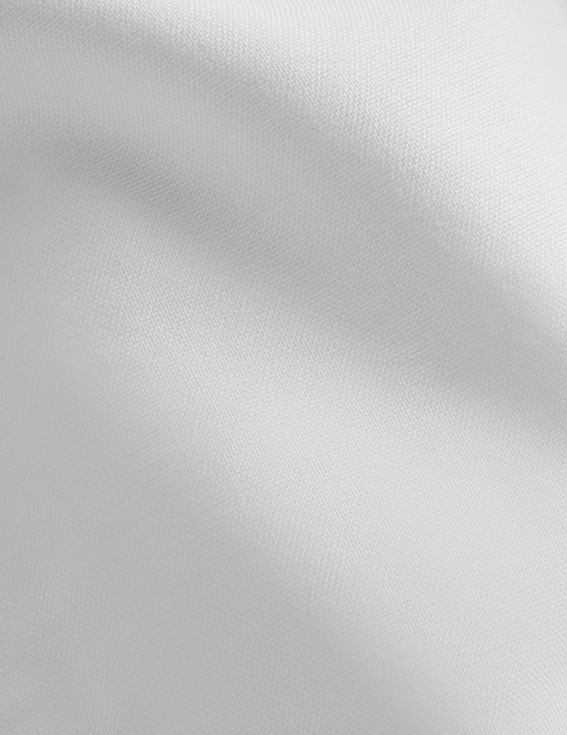 White Carl shirt - Oxford - Open straight Collar