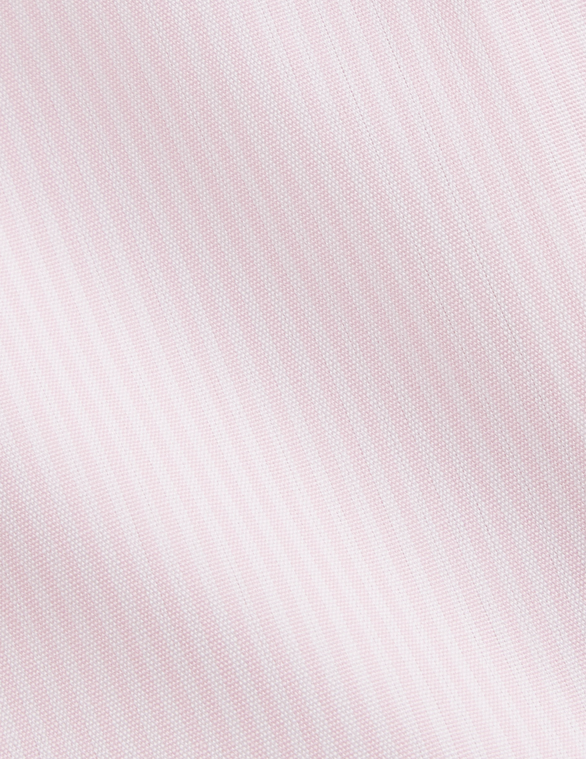 Chemise Ajustée rayée rose - Popeline - Col Figaret