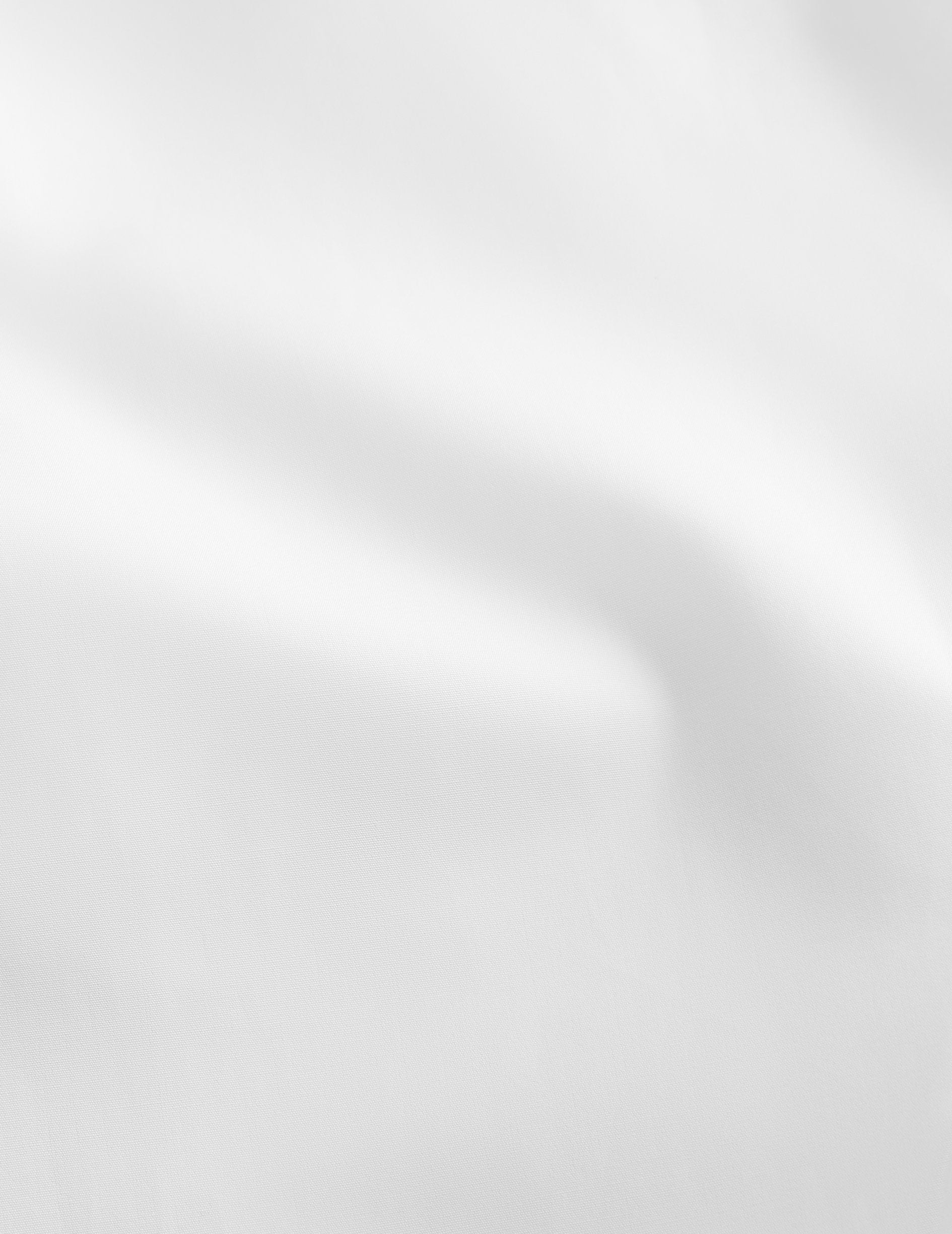 Chemise Carl gorge cachée blanche - Popeline - Col Droit ouvert