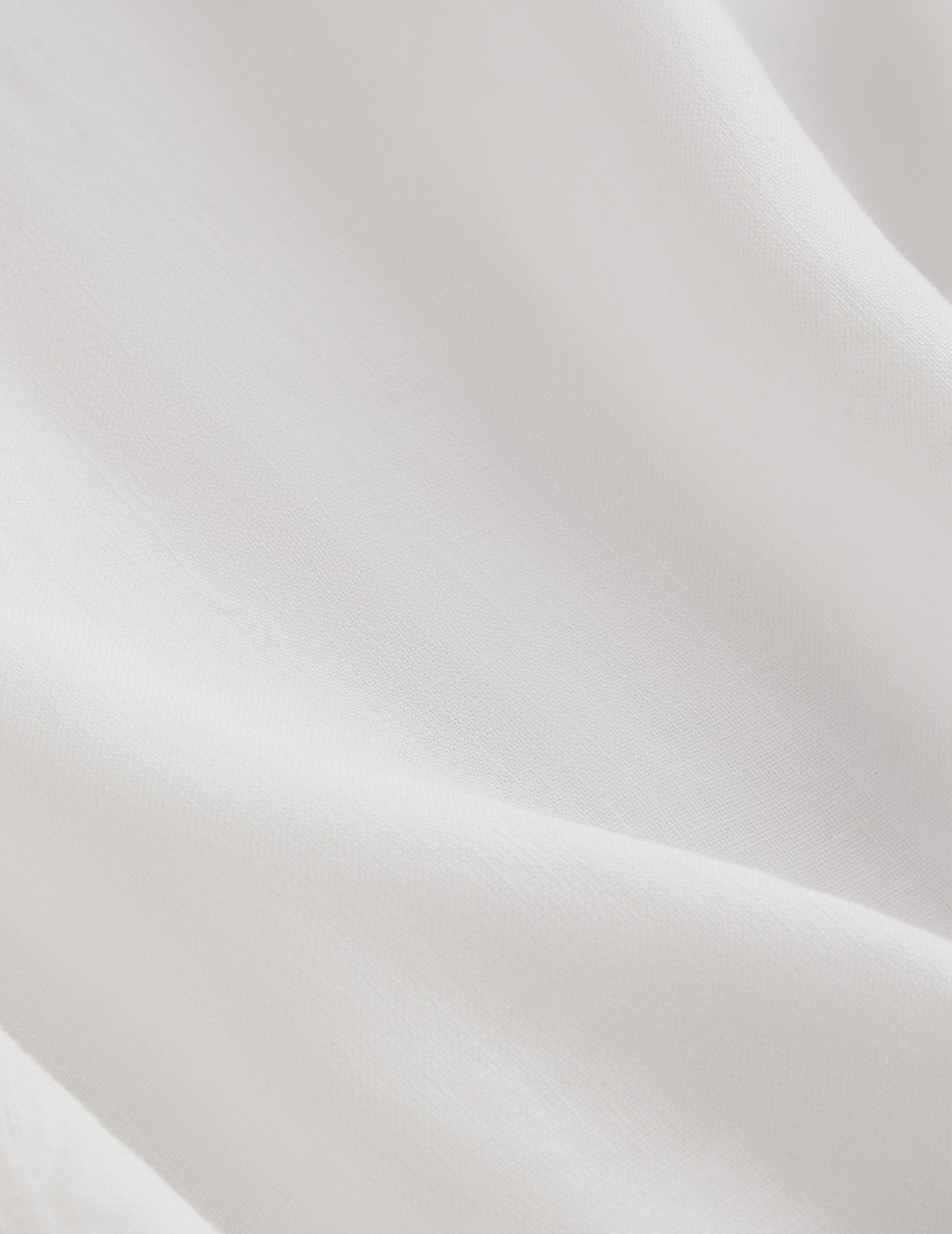 Carl white linen shirt - Linen - Open straight Collar