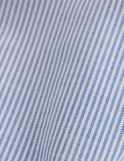 Blue striped Gaspard shirt