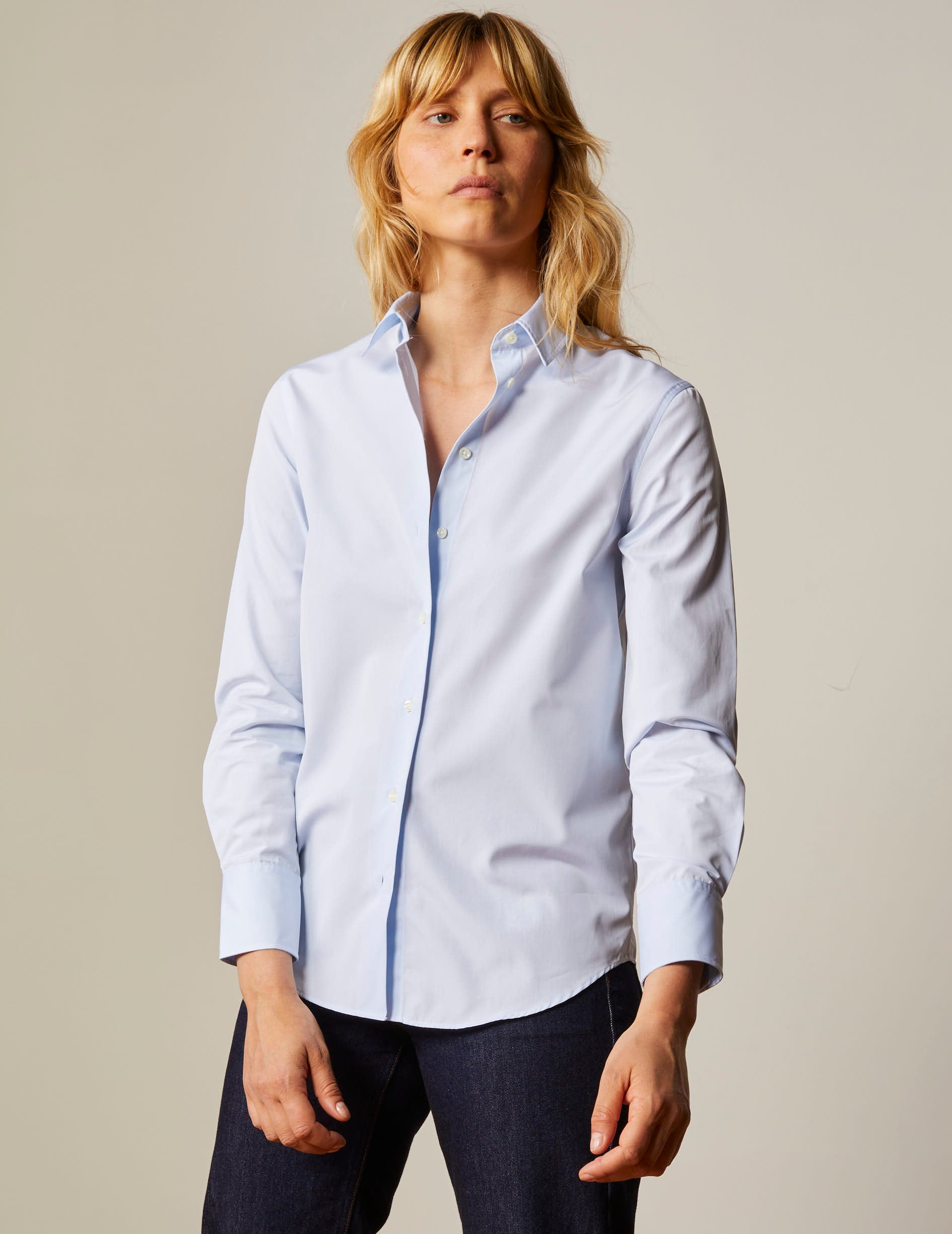Chemise Marion bleue - Popeline