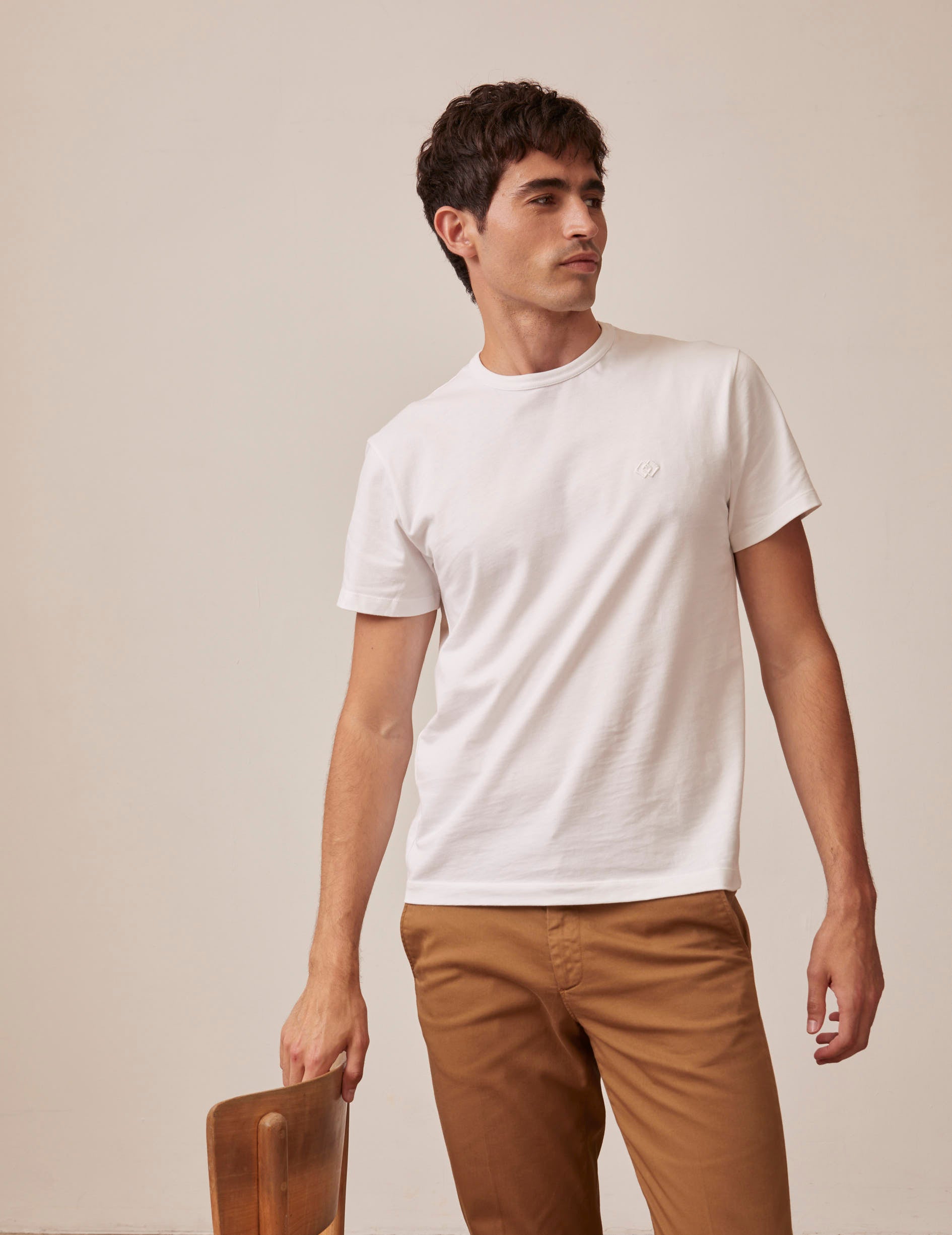 T-shirt Benny en coton blanc