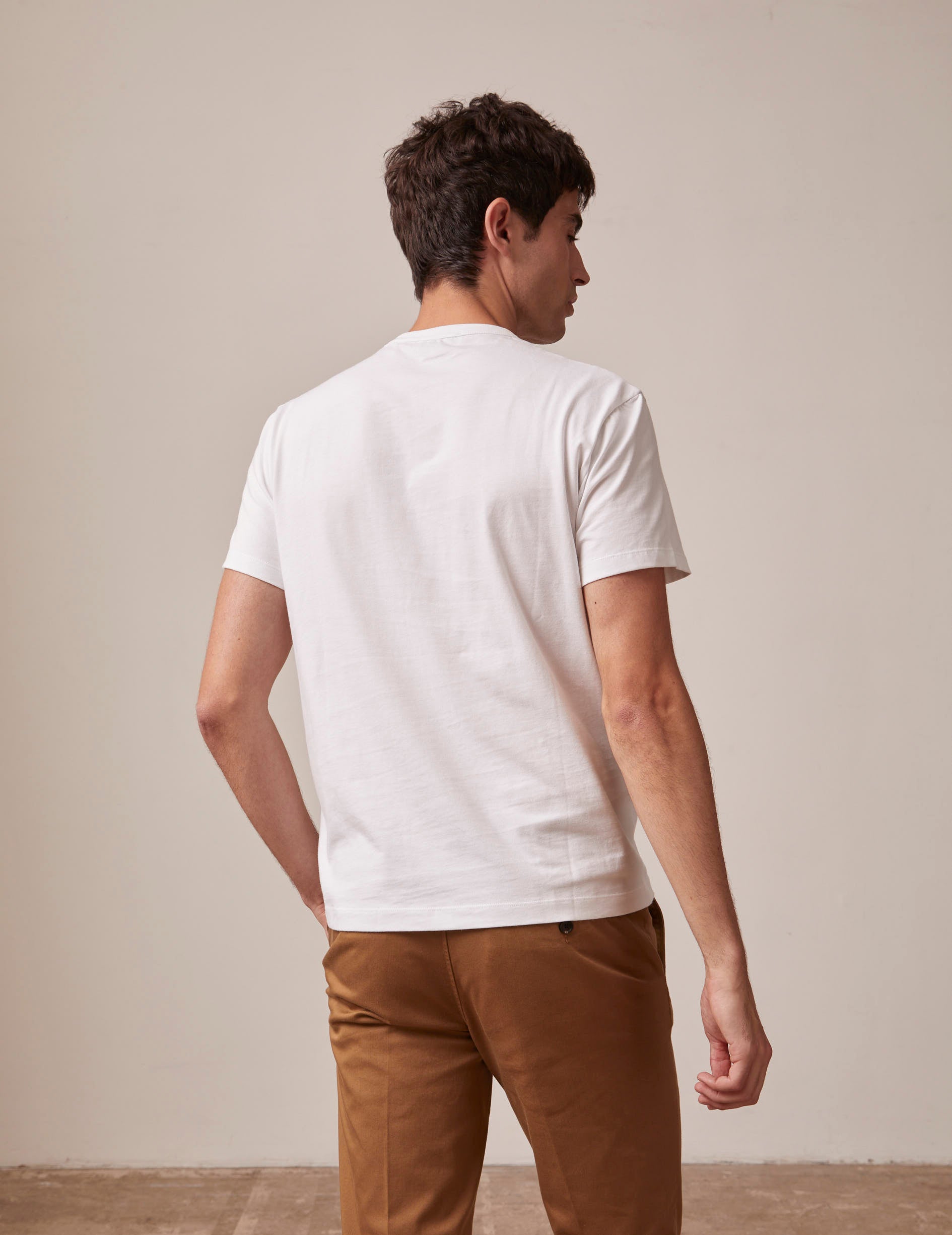 T-shirt Benny en coton blanc