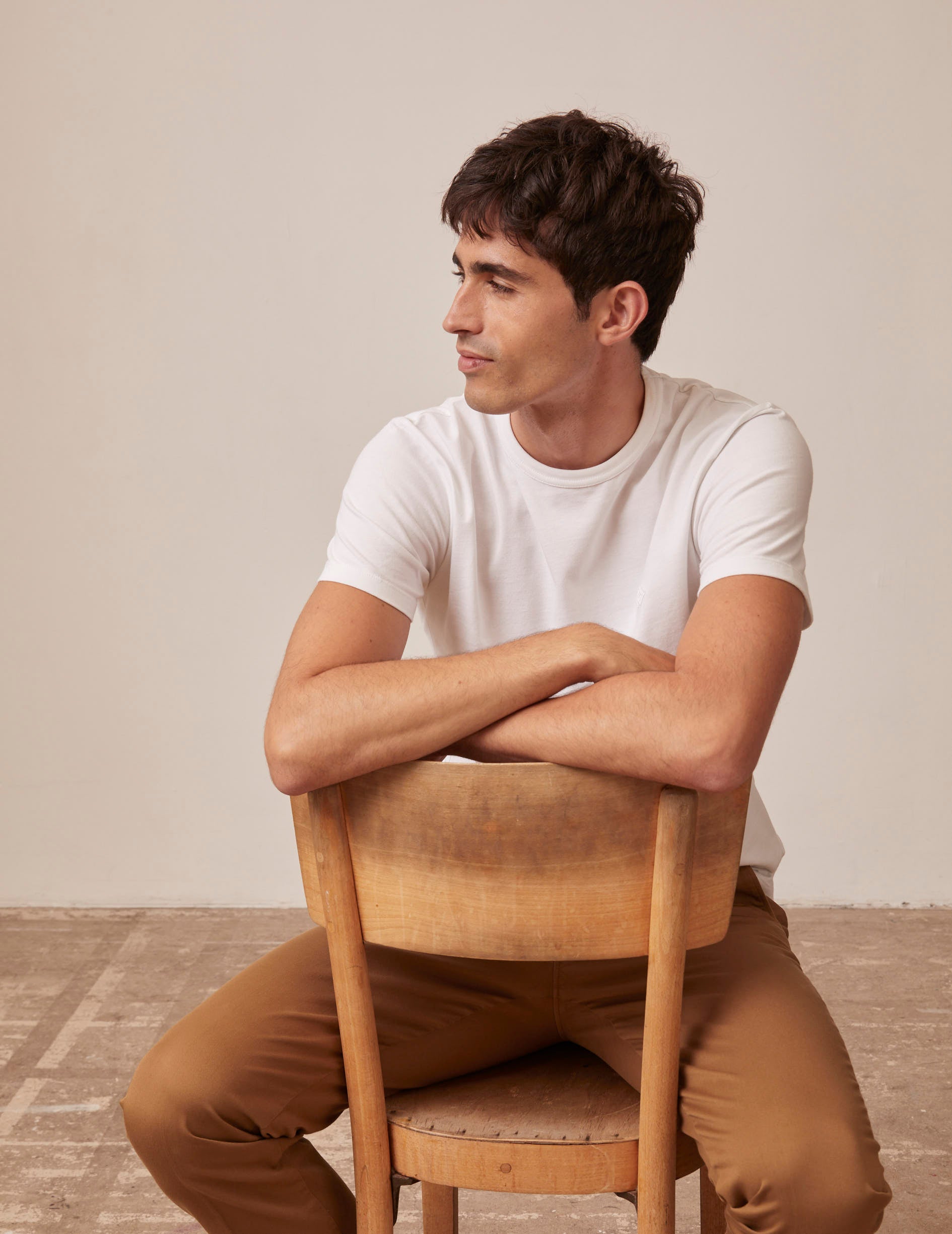 T-shirt Benny en coton blanc