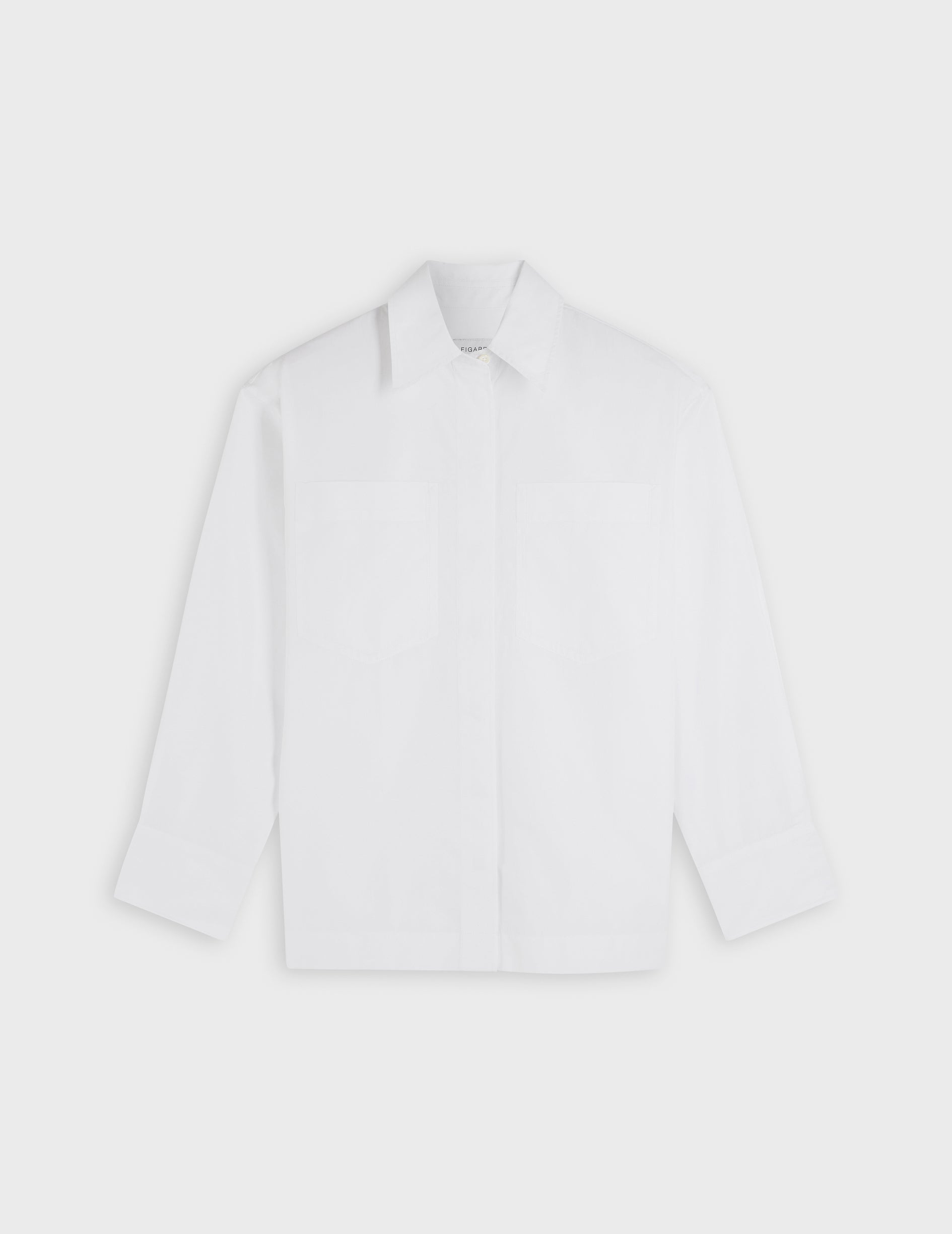 white oversized Faith shirt - Poplin