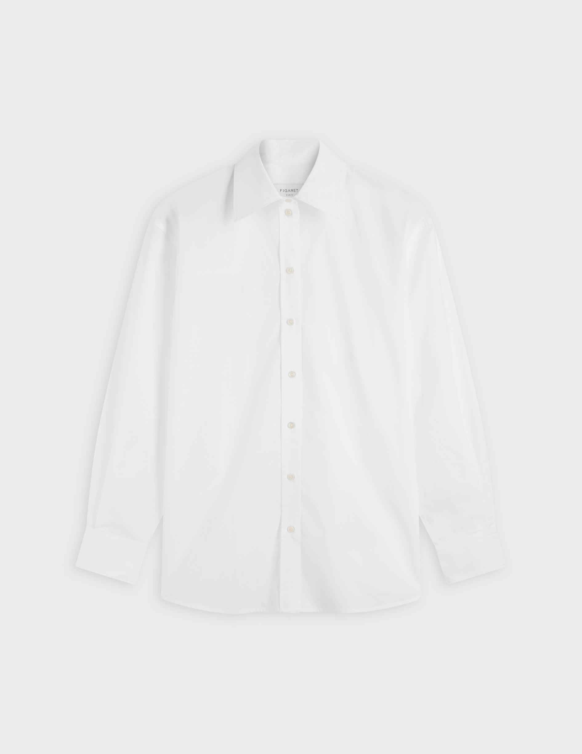 Chemise oversize delina blanche - Popeline