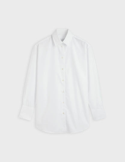 Oversized white Mathilde shirt