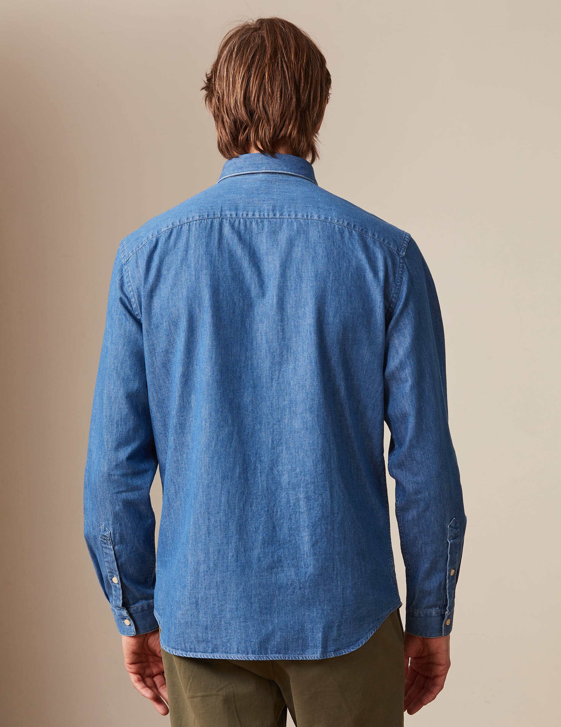 Light blue denim Gabriel shirt - Denim - American Collar