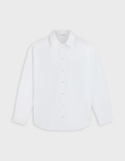 Oversized white Helina shirt
