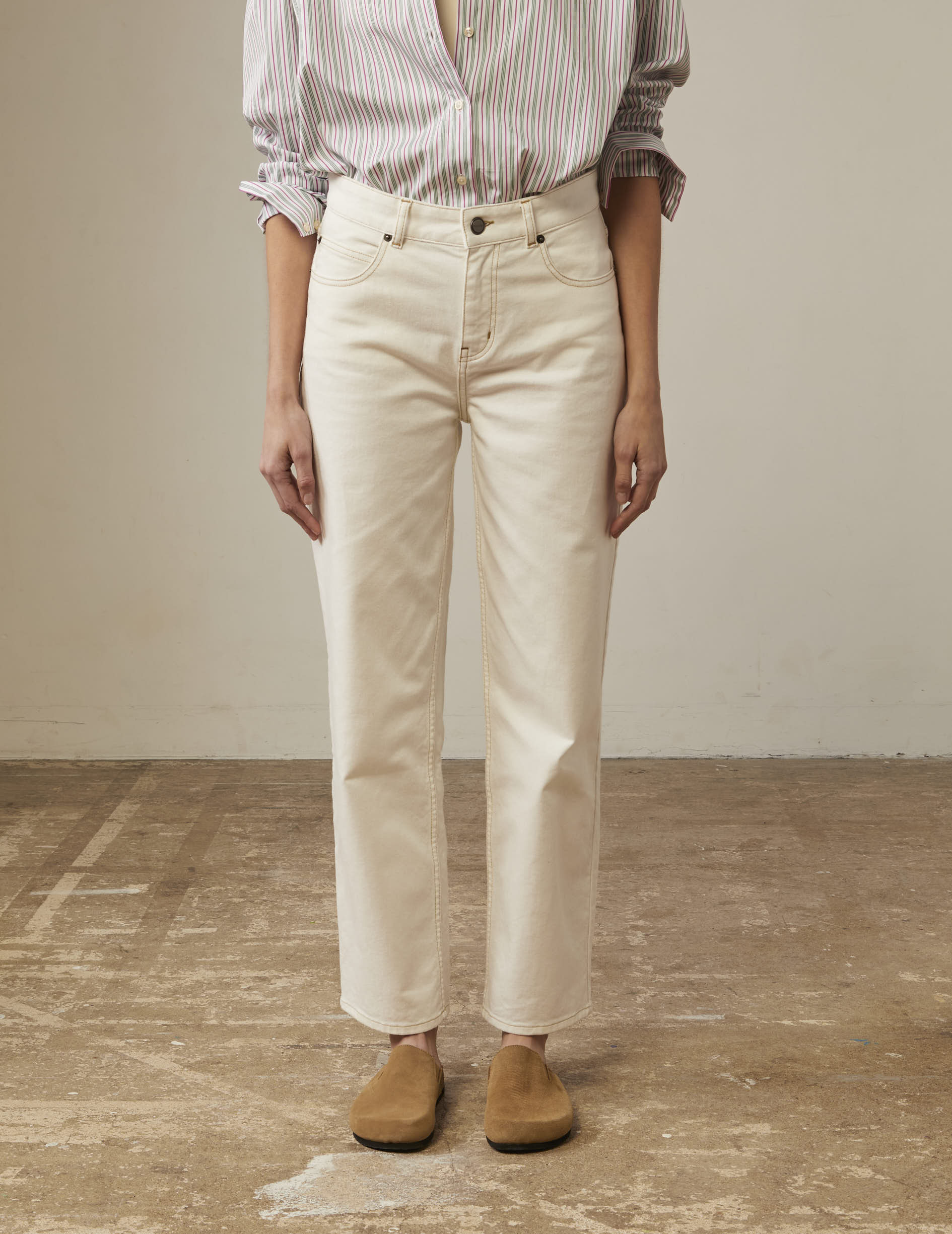Henora jeans in white denim