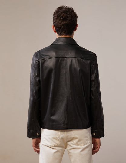Black leather Hunter jacket