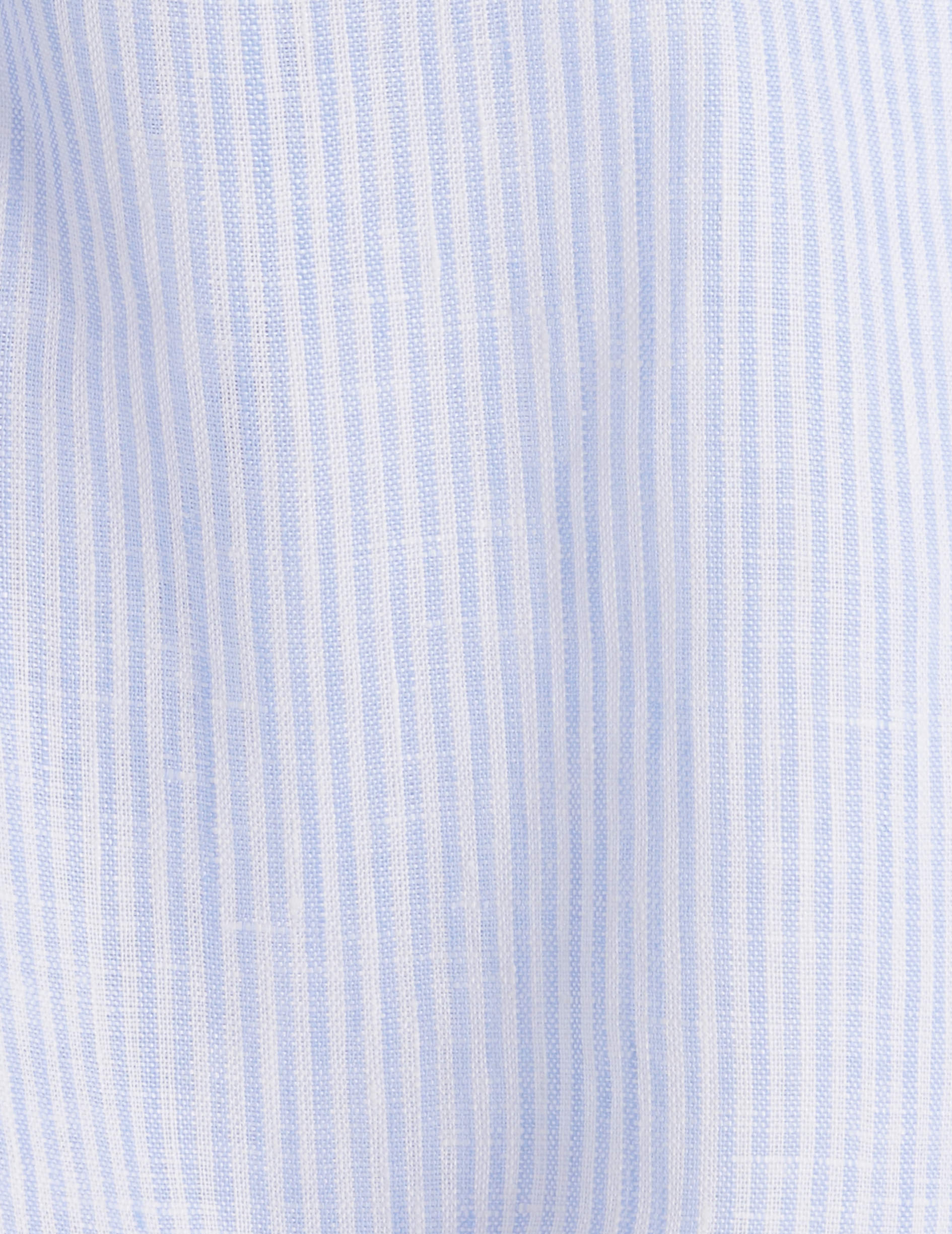 Light blue striped linen Auguste shirt - Linen - French Collar