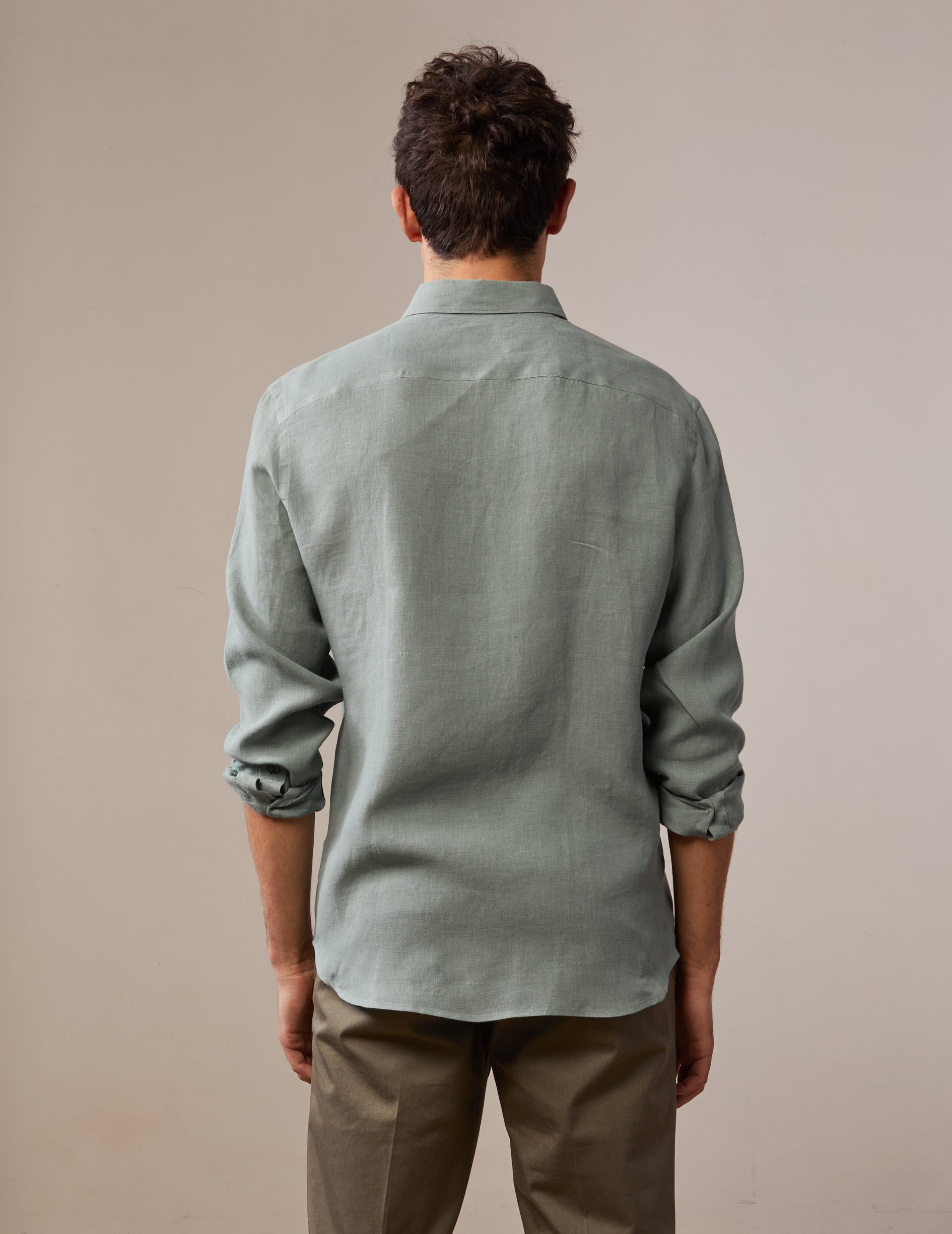 Gabriel sage linen shirt - Linen - American Collar