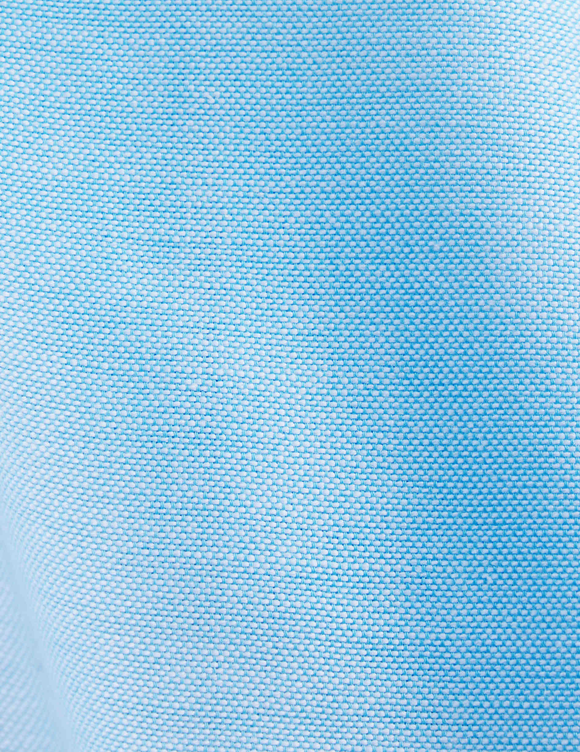 Turquoise Gaspard shirt - Oxford - American Collar
