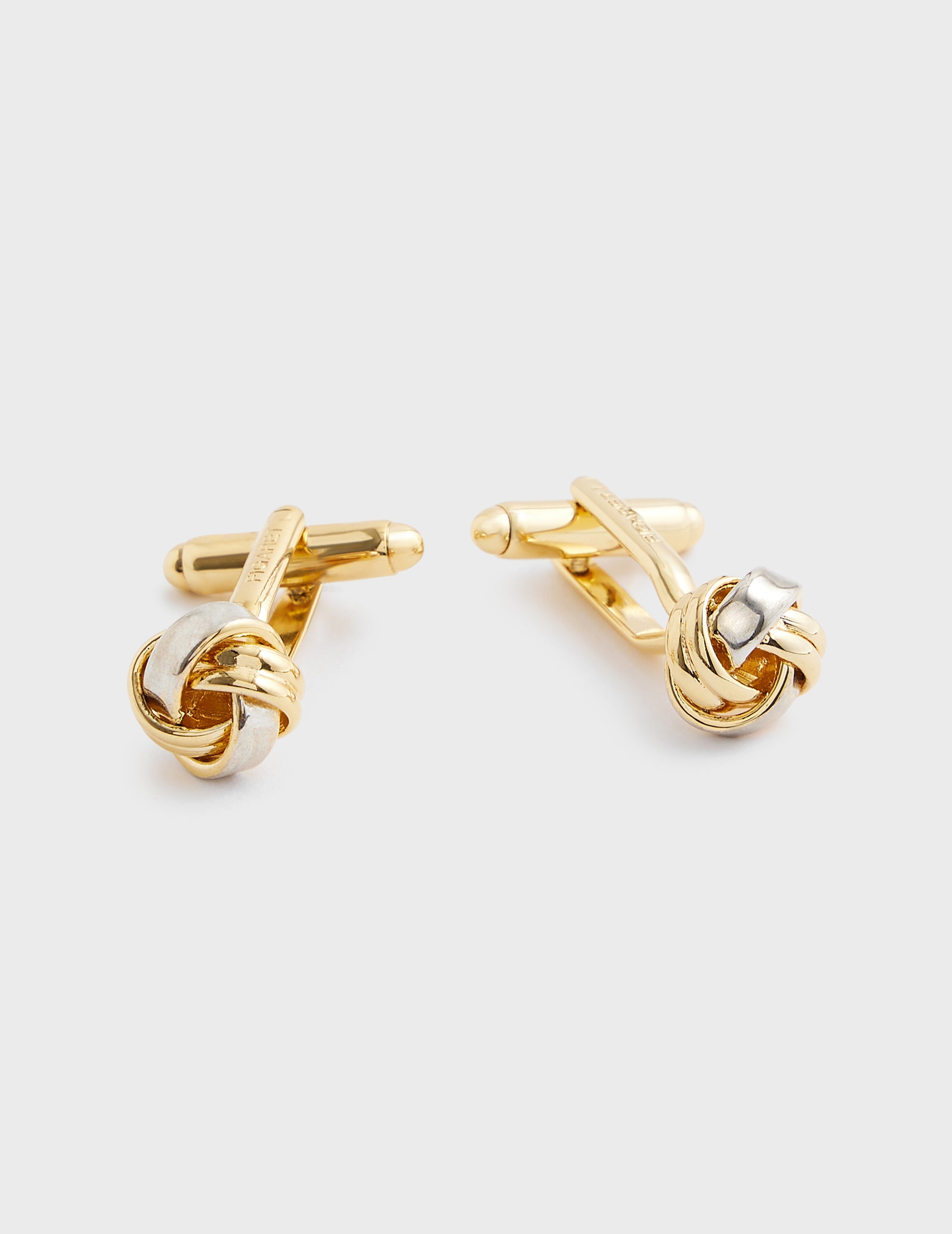 Gold and silver cufflinks