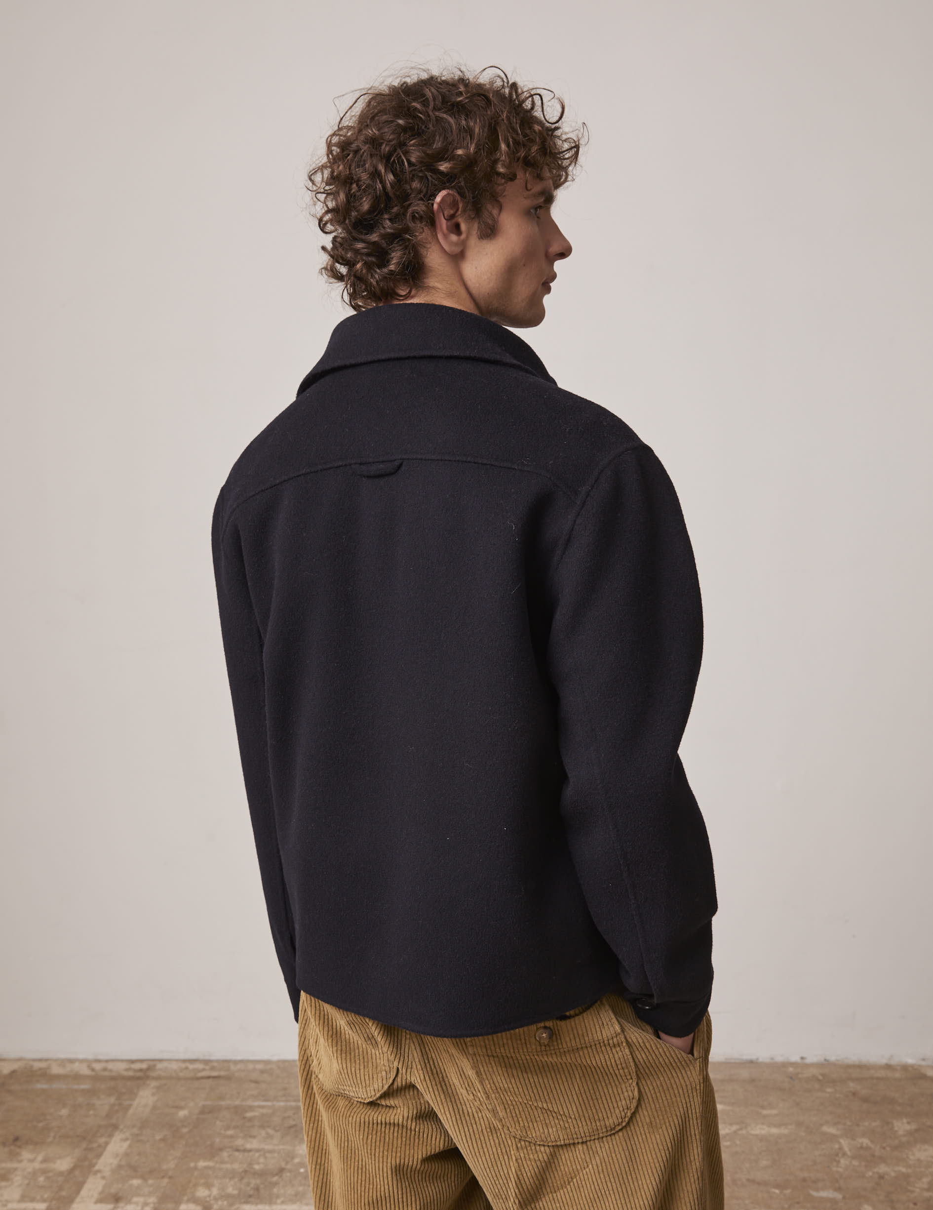 Veste Inoa en laine marine