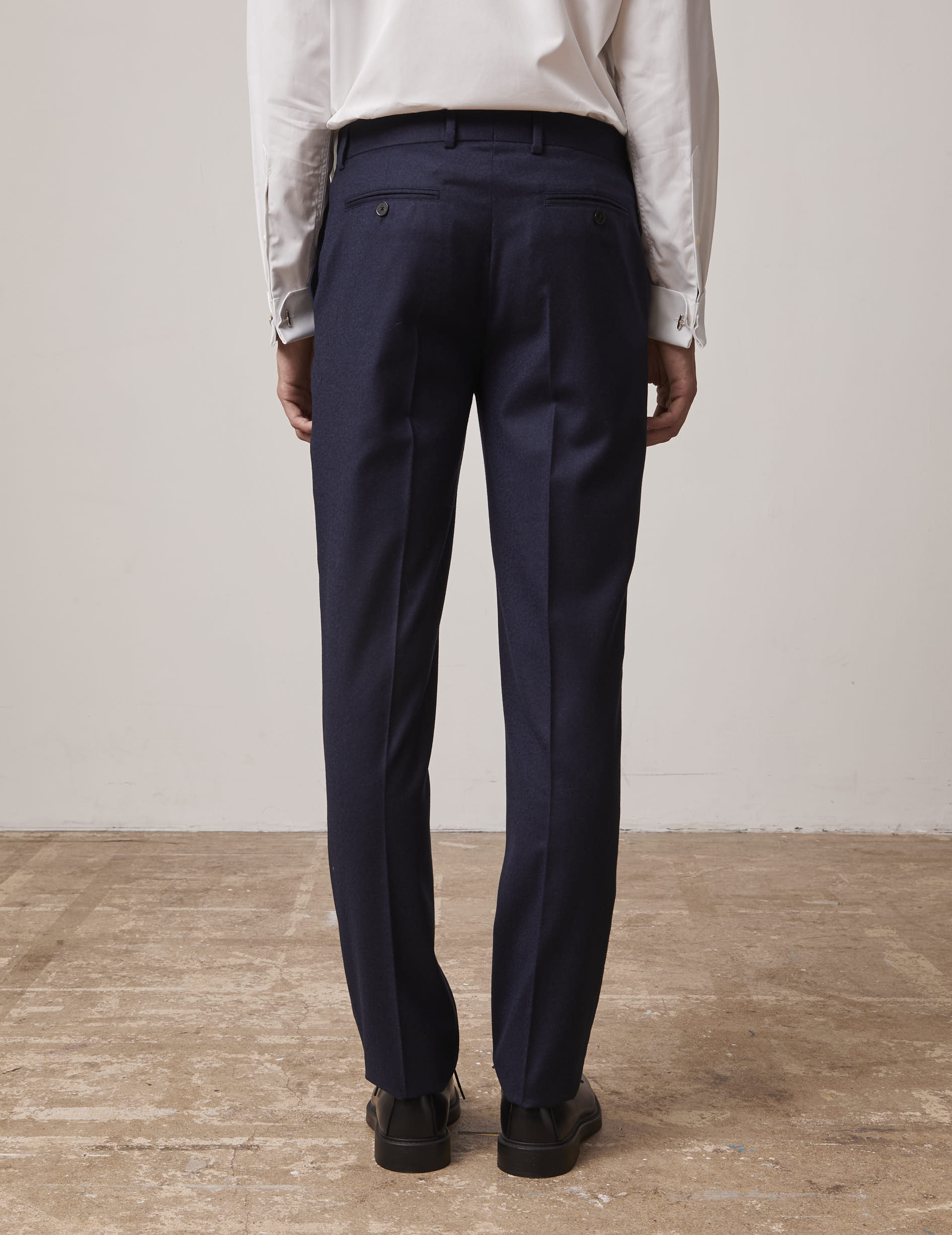 Pantalon de costume Greyson en toile de laine marine