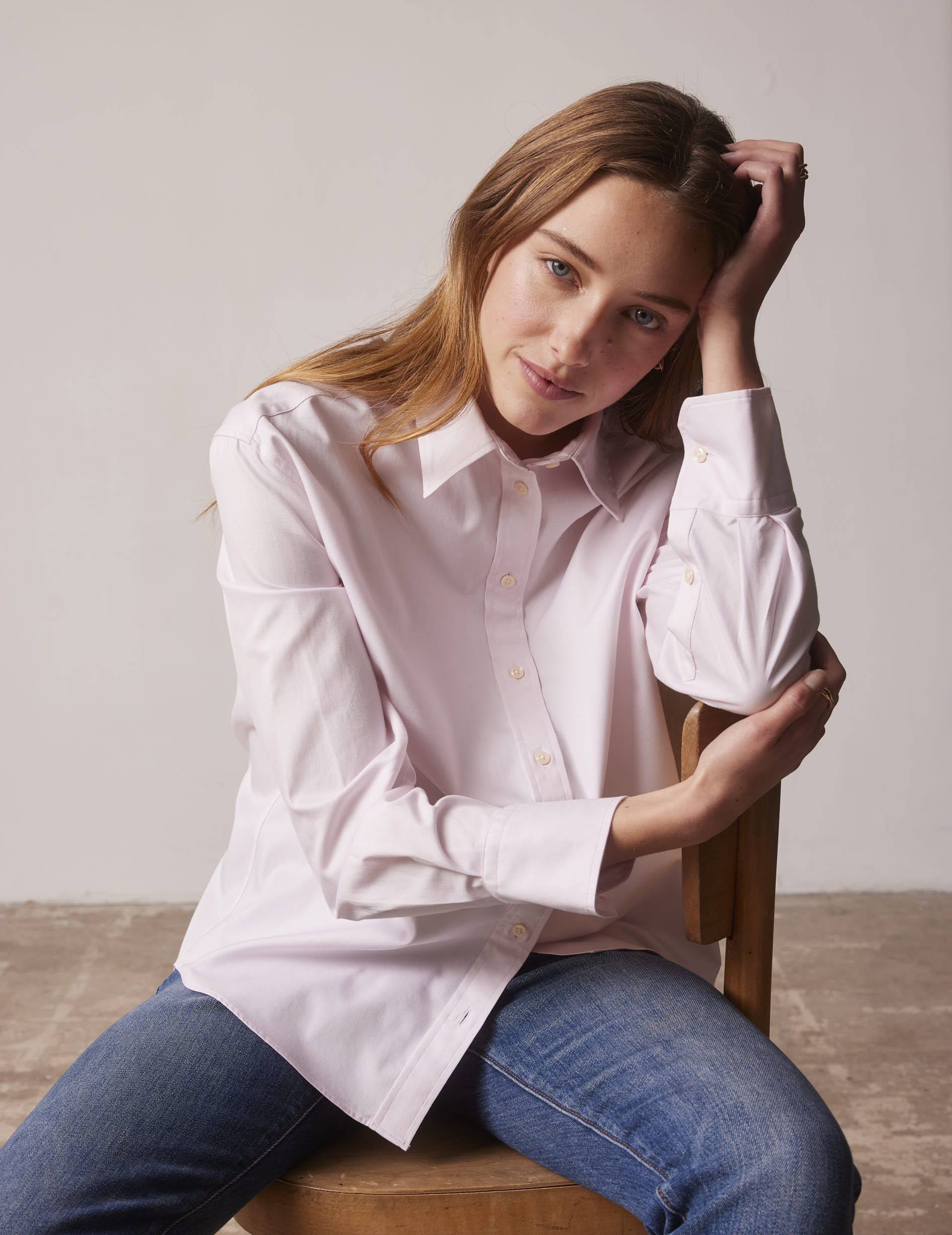 Pink Ambre shirt - fashioned - Shirt Collar
