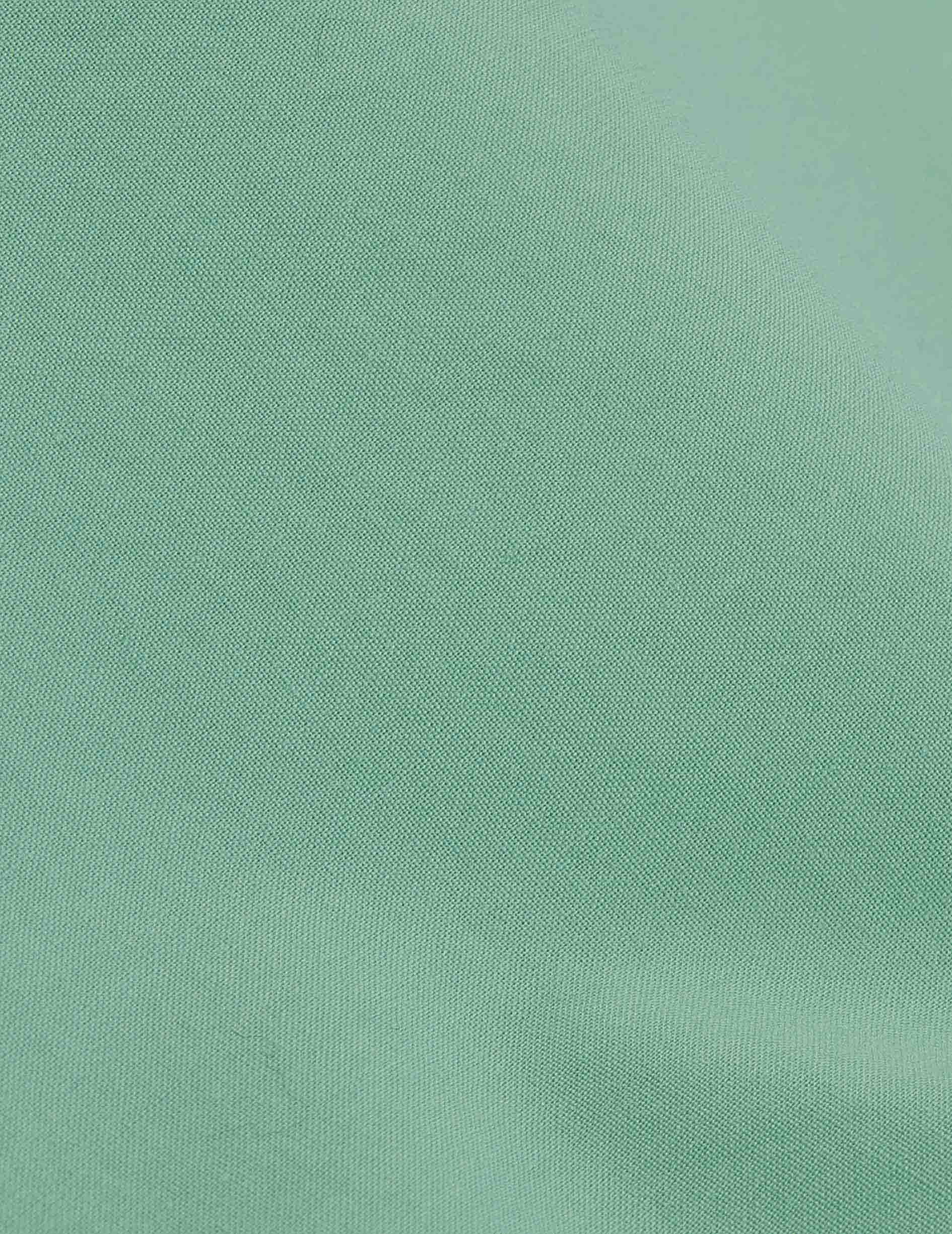 Chemise oversize Delina verte - Popeline - Col Chemise