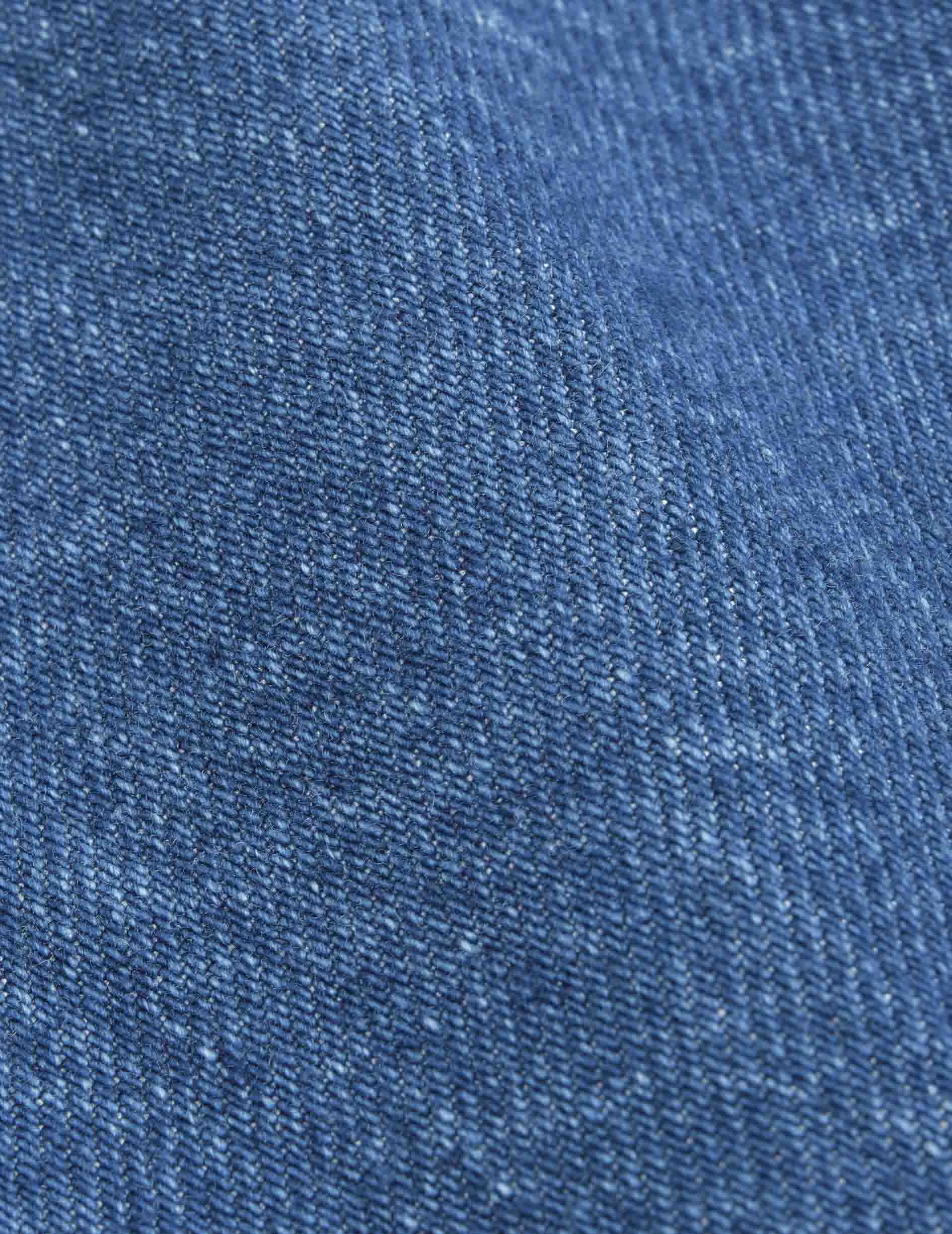 Chemise oversize Lorelie en denim bleu marine - Denim - Col Chemise