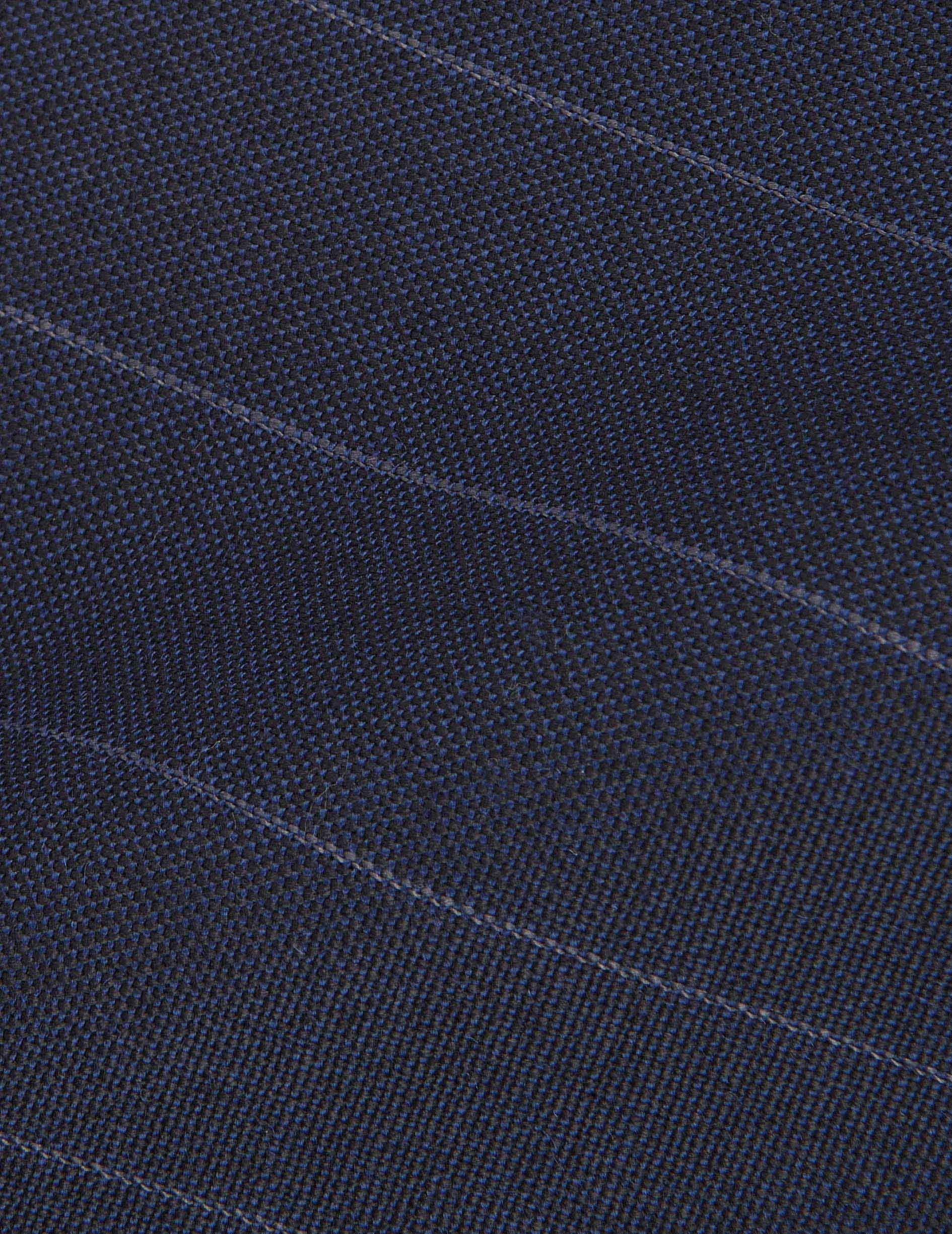 Blazer Lyvia en laine rayée marine