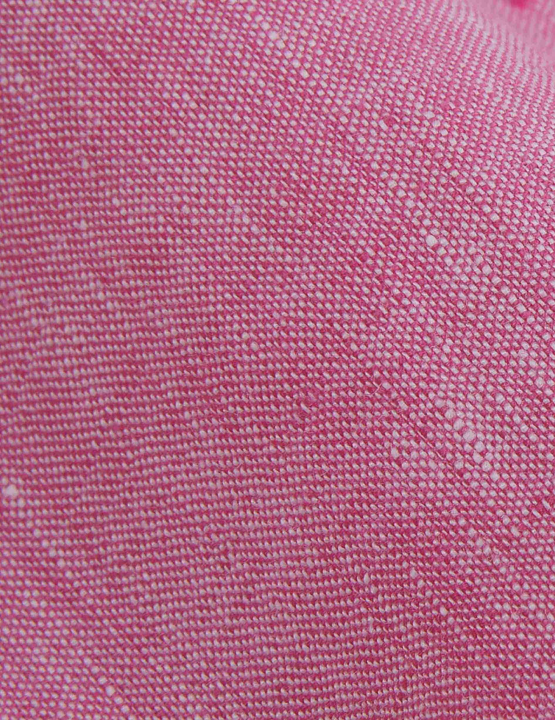 Pink linen Aristote shirt - Linen - Italian Collar