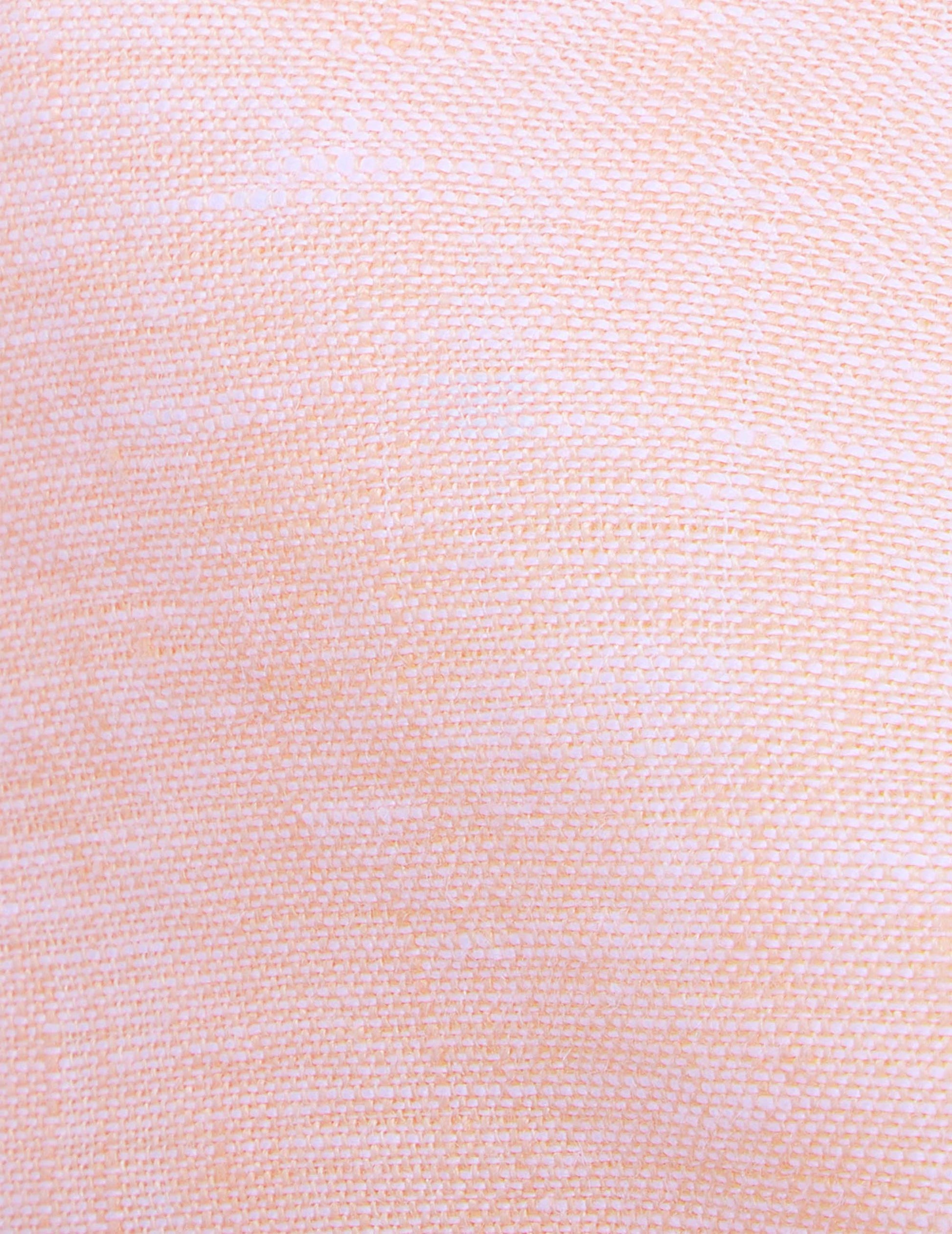 Chemise Aristote en lin orange - Lin - Col Italien