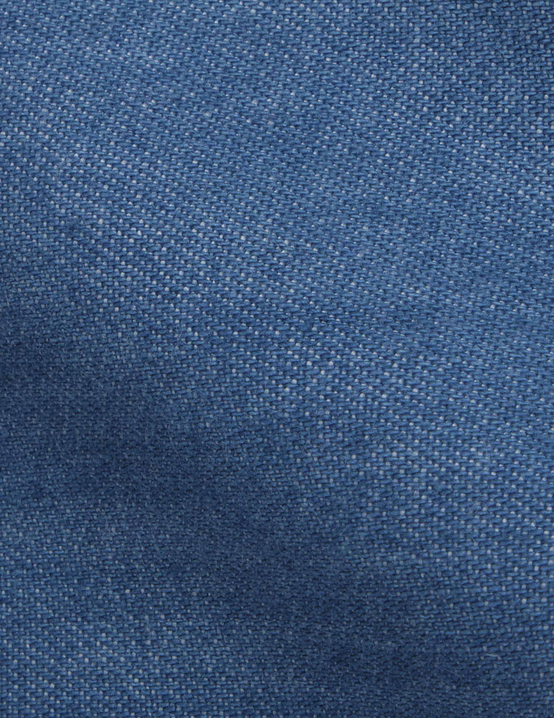 Chemise Auguste en denim bleu - Denim - Col Français