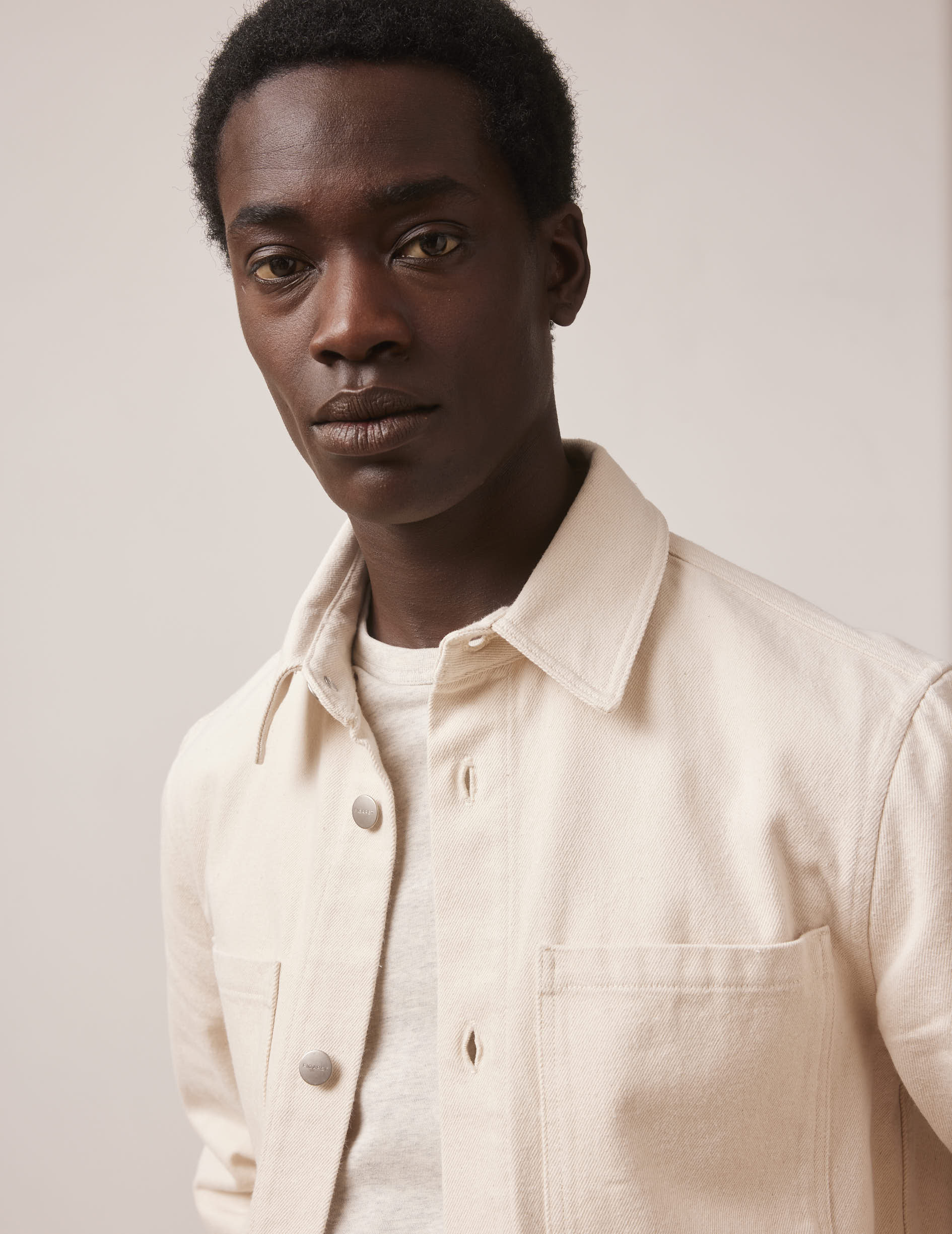 Surchemise Cameron en denim écru