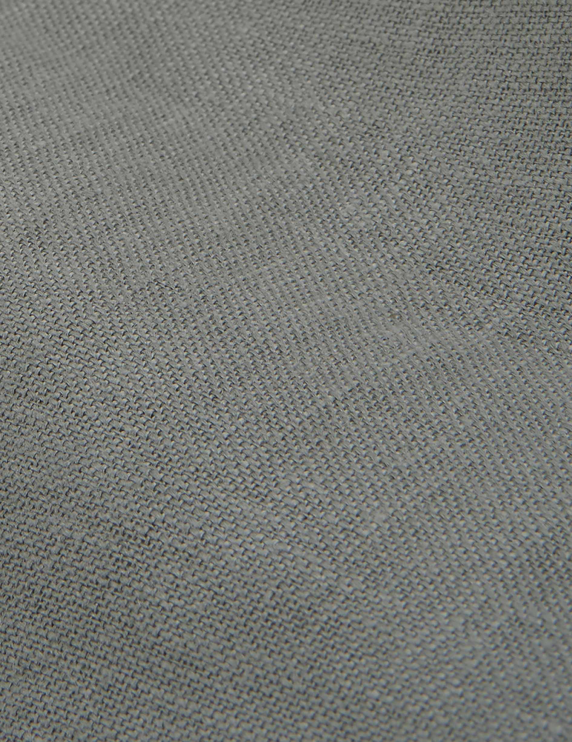 Green linen Carl shirt - Linen - Open straight Collar