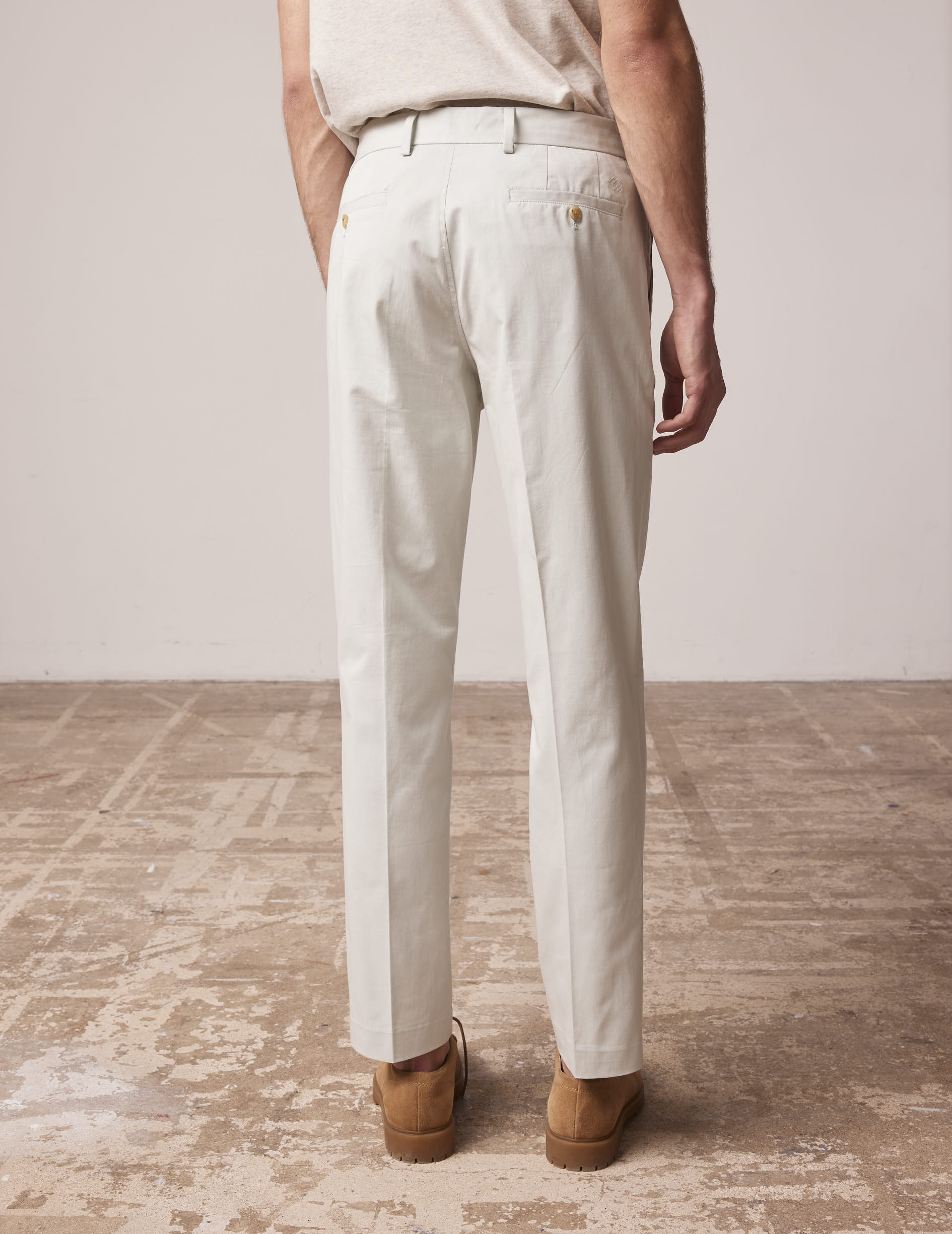 Blue twill Geofrey chinos