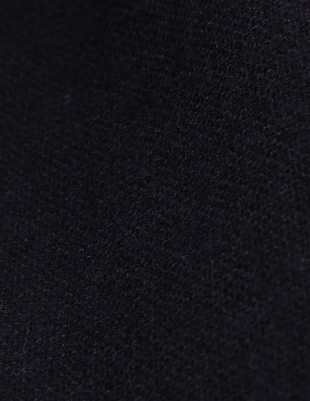 Hermano trench in navy blue wool-canvas