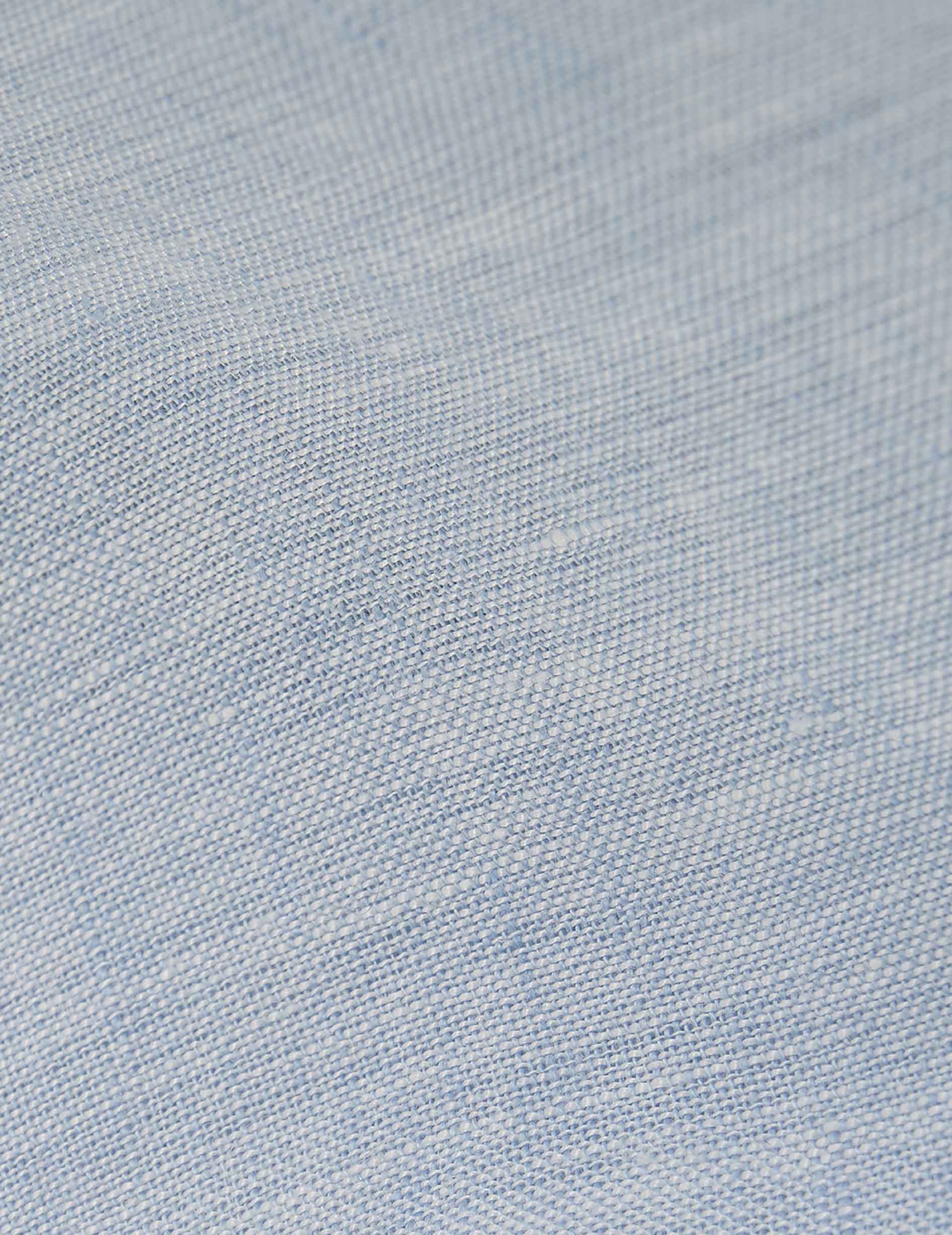 Fun shirt Harry en lin bleu - Lin - Col Américain