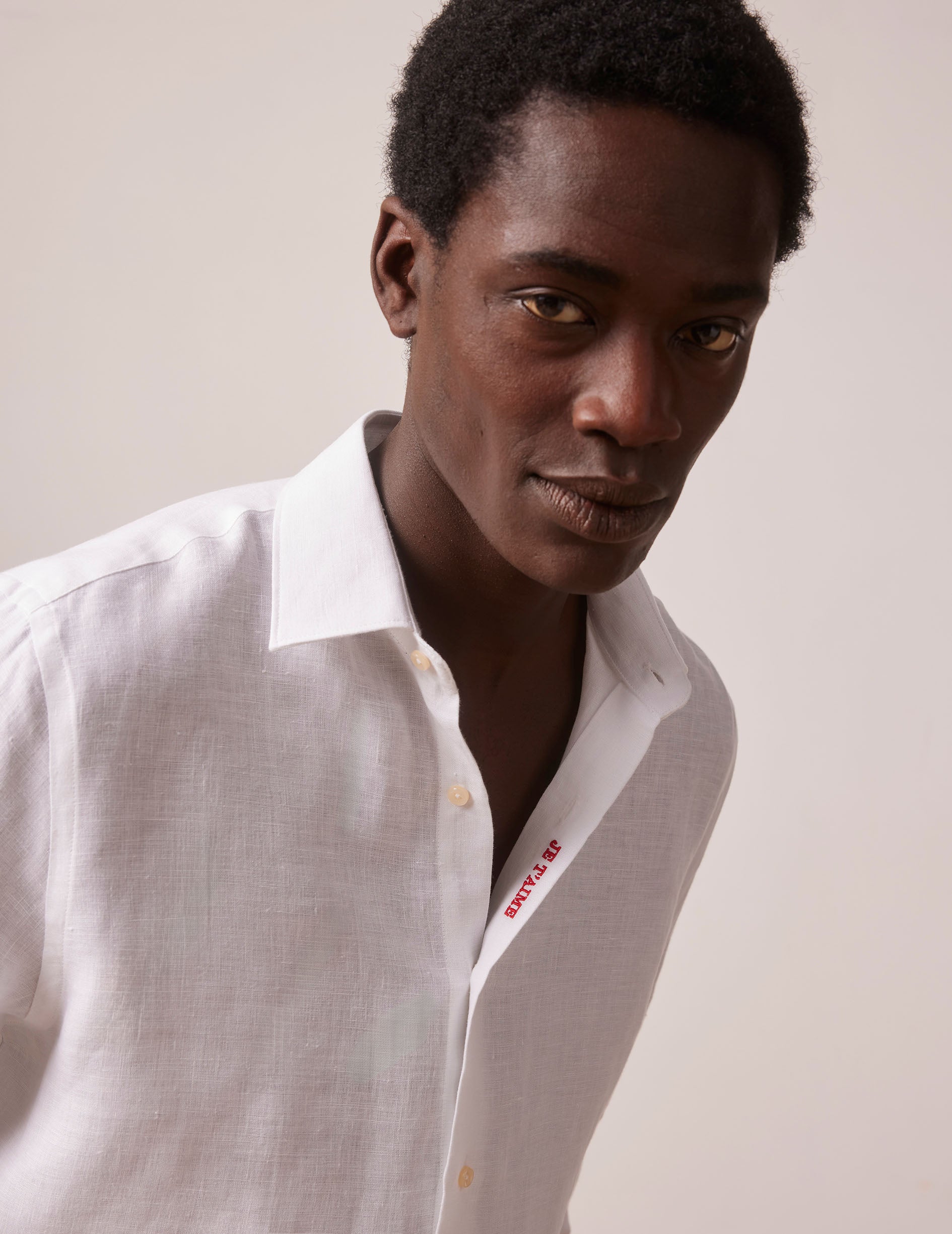 Lin Tee Shirt Chemise Homme Acheter Été Coton Lin Nouveaux Hommes