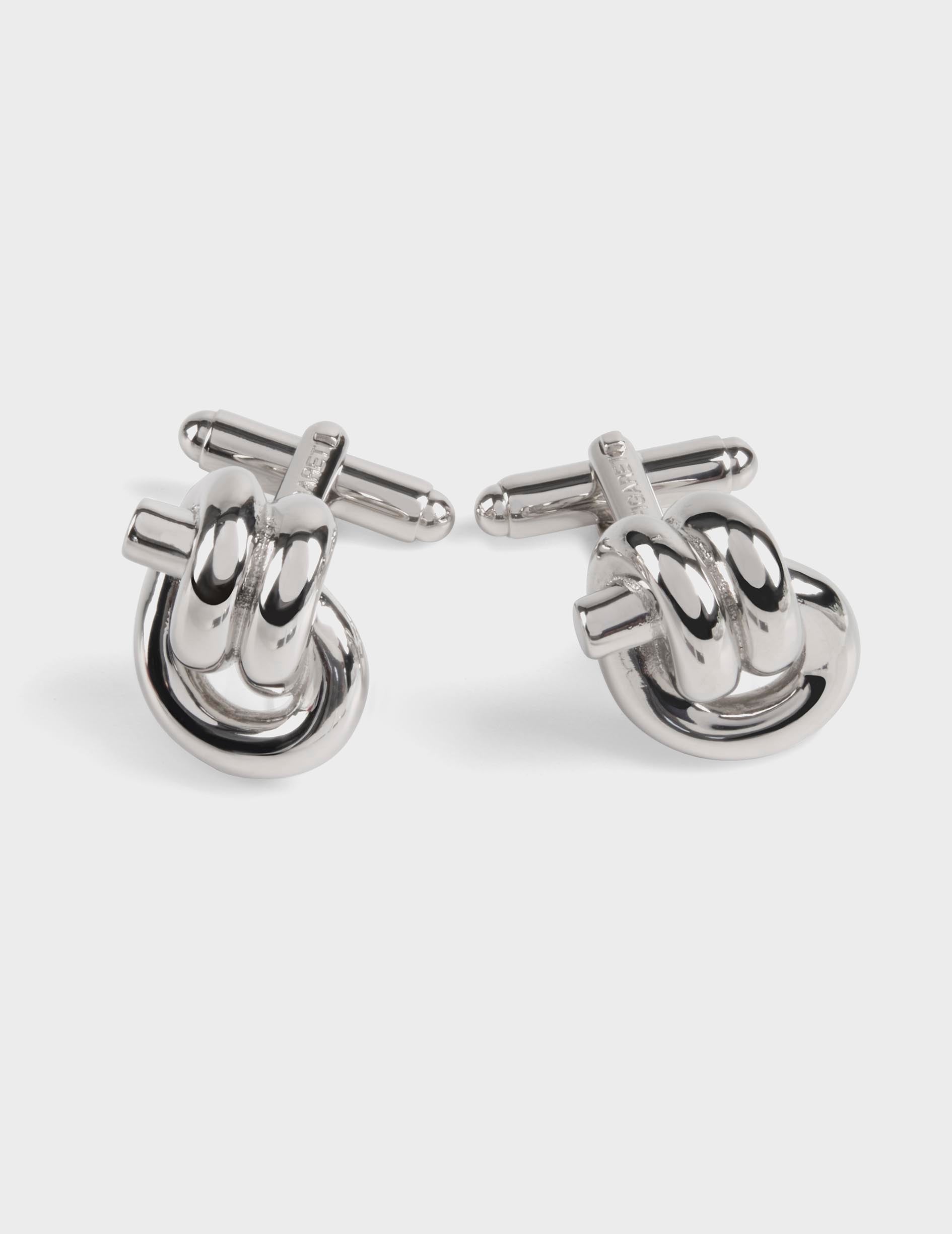 Silver-plated cufflinks