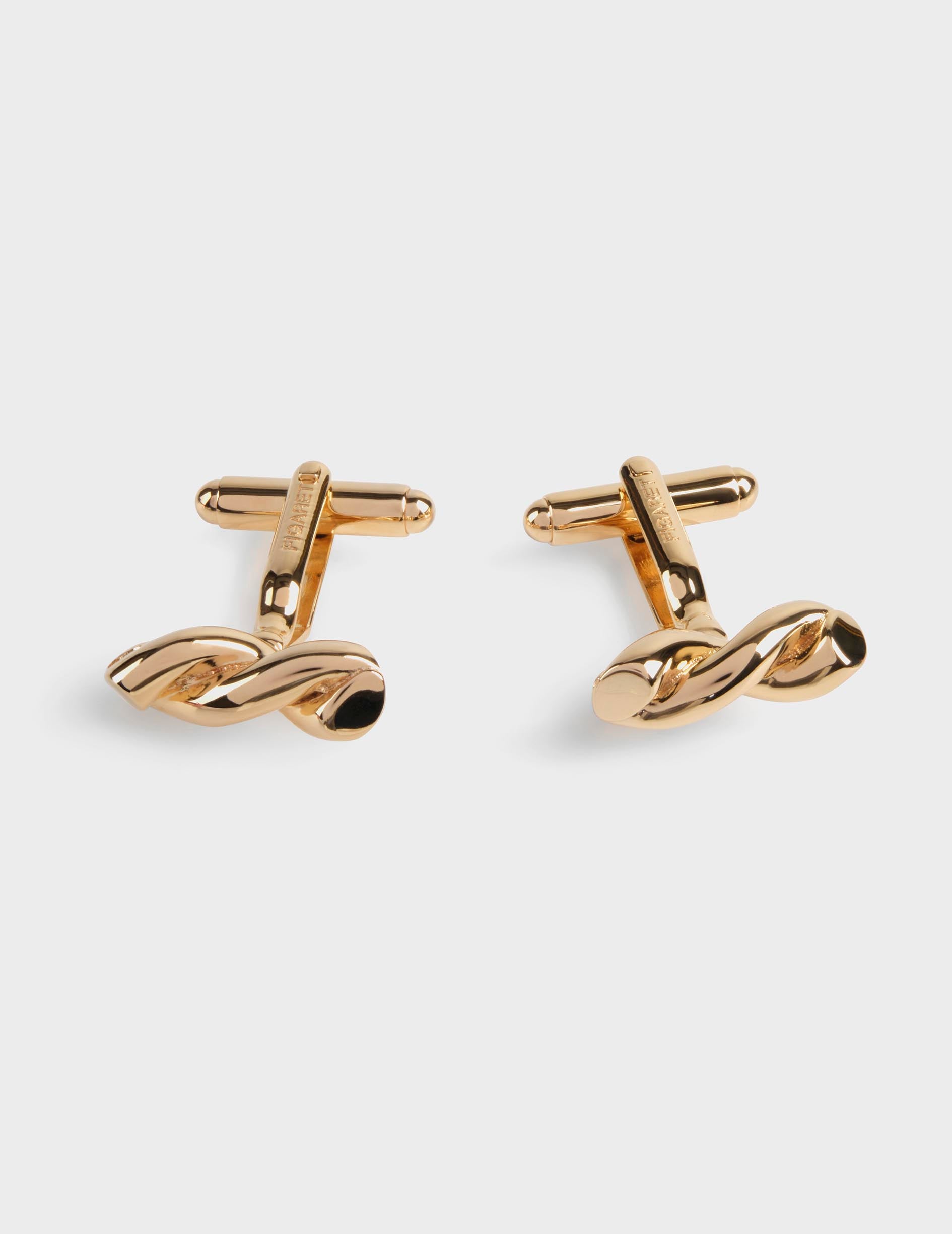 Boutons de manchette dorés