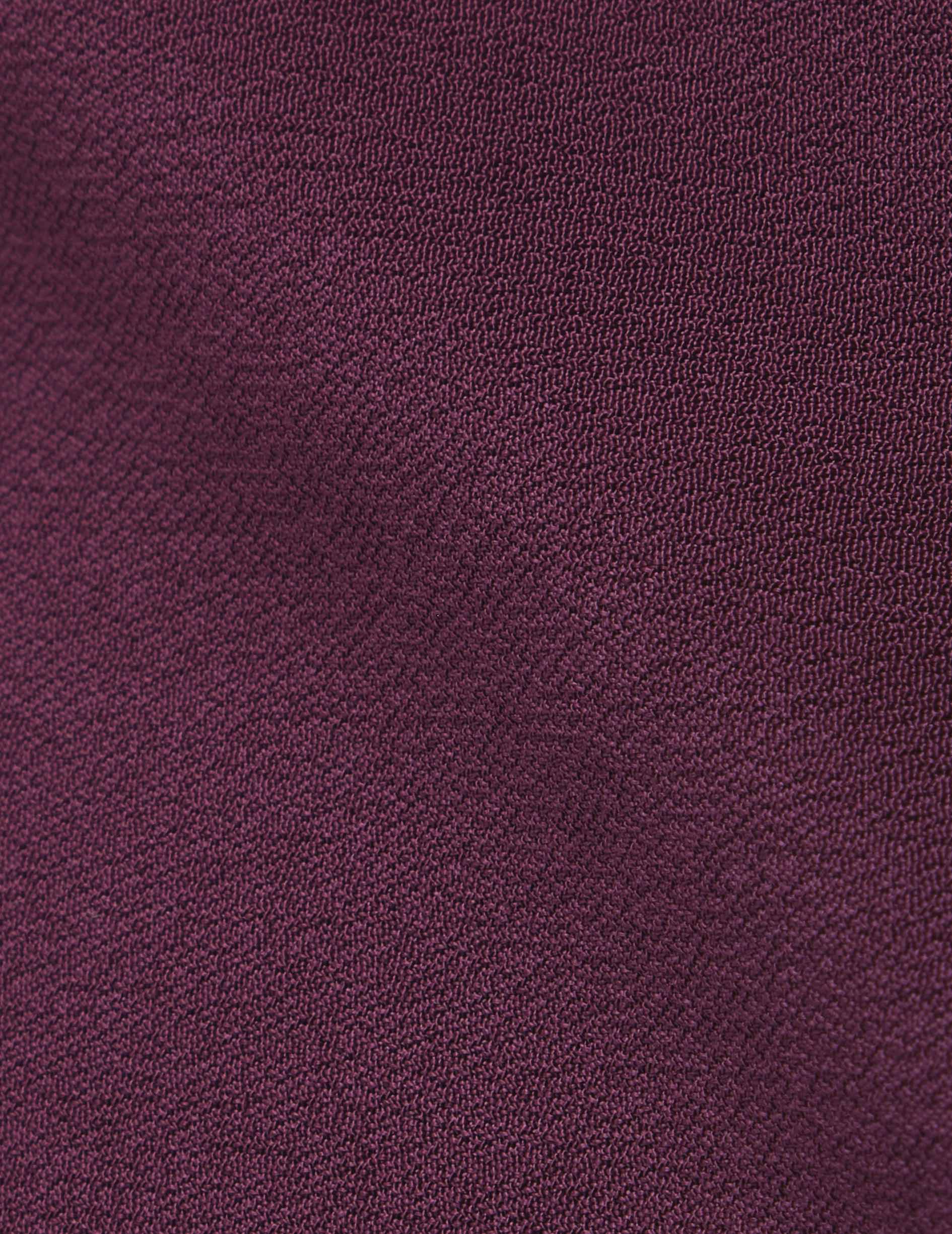 Madison burgundy blouse - Crepe - Lavaliere Collar