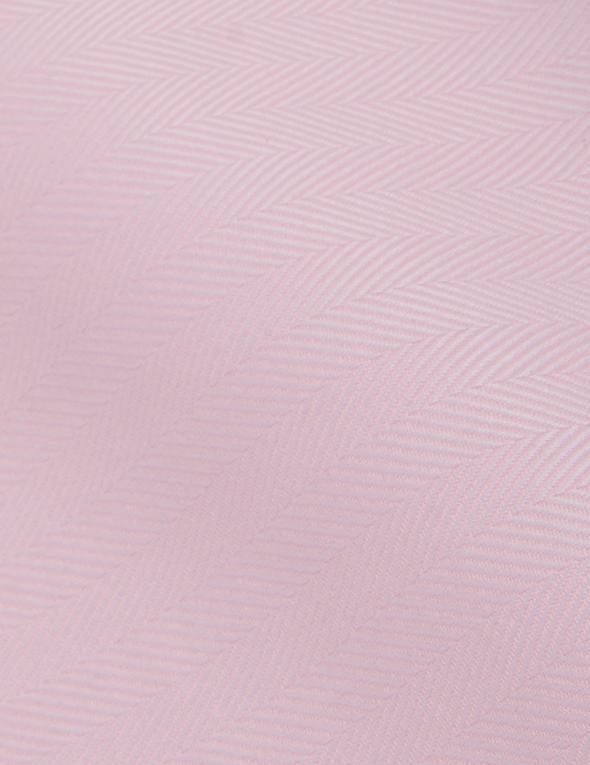 Ambre pink shirt - Herringbone - Shirt Collar