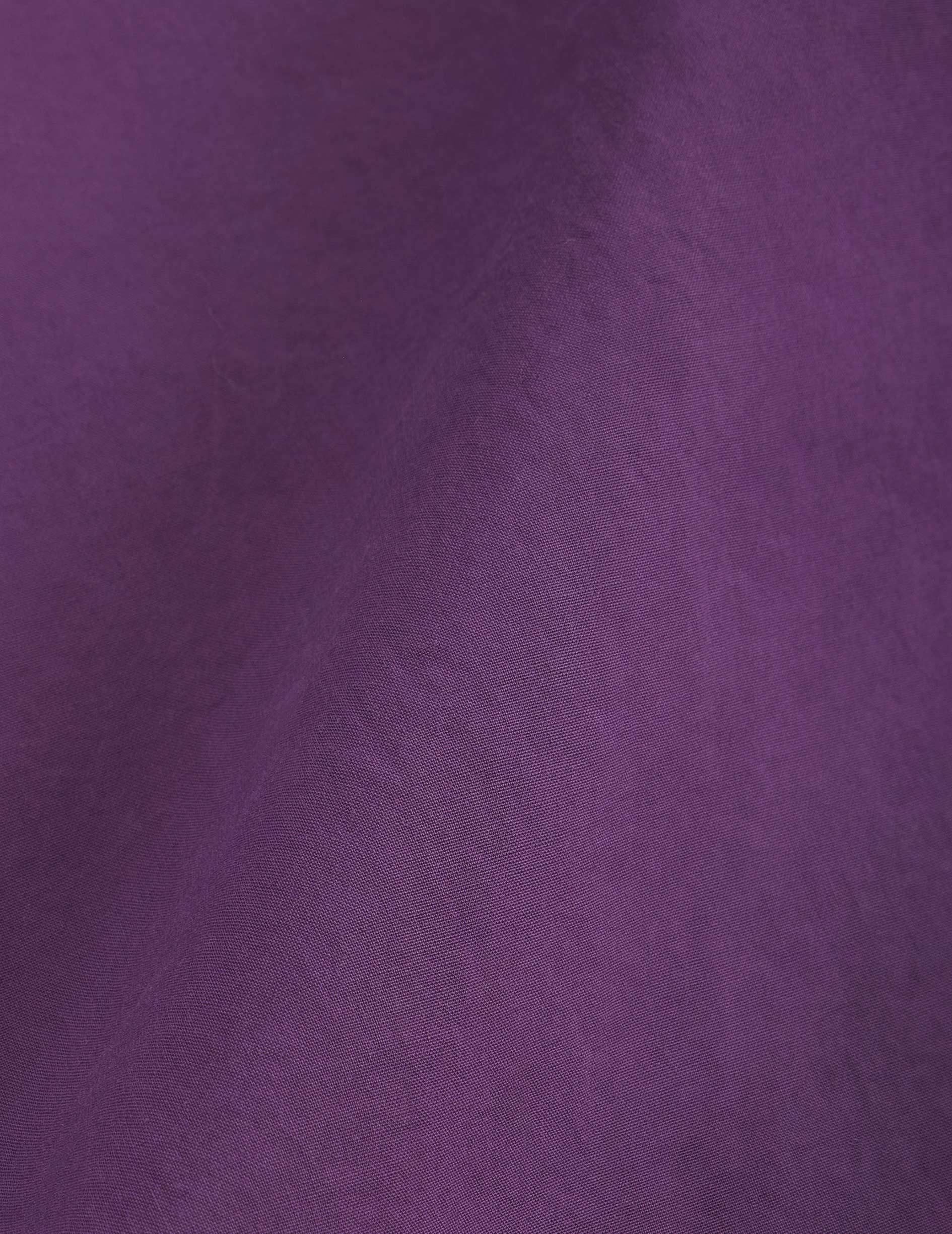 Delina violet oversized shirt - Poplin - Shirt Collar