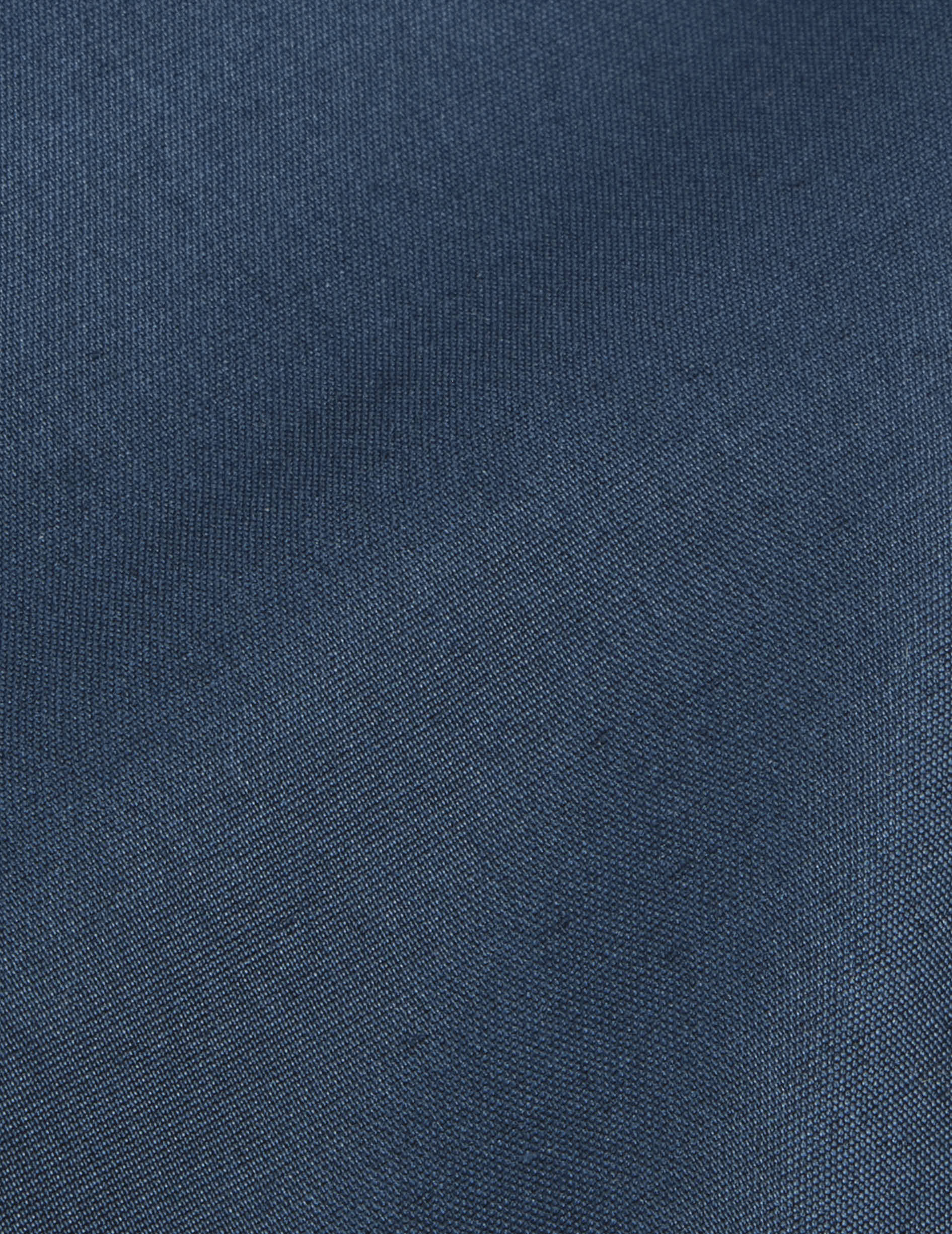 Chemise Innaée gorge cachée bleu marine - Soie - Col Droit montant pointe