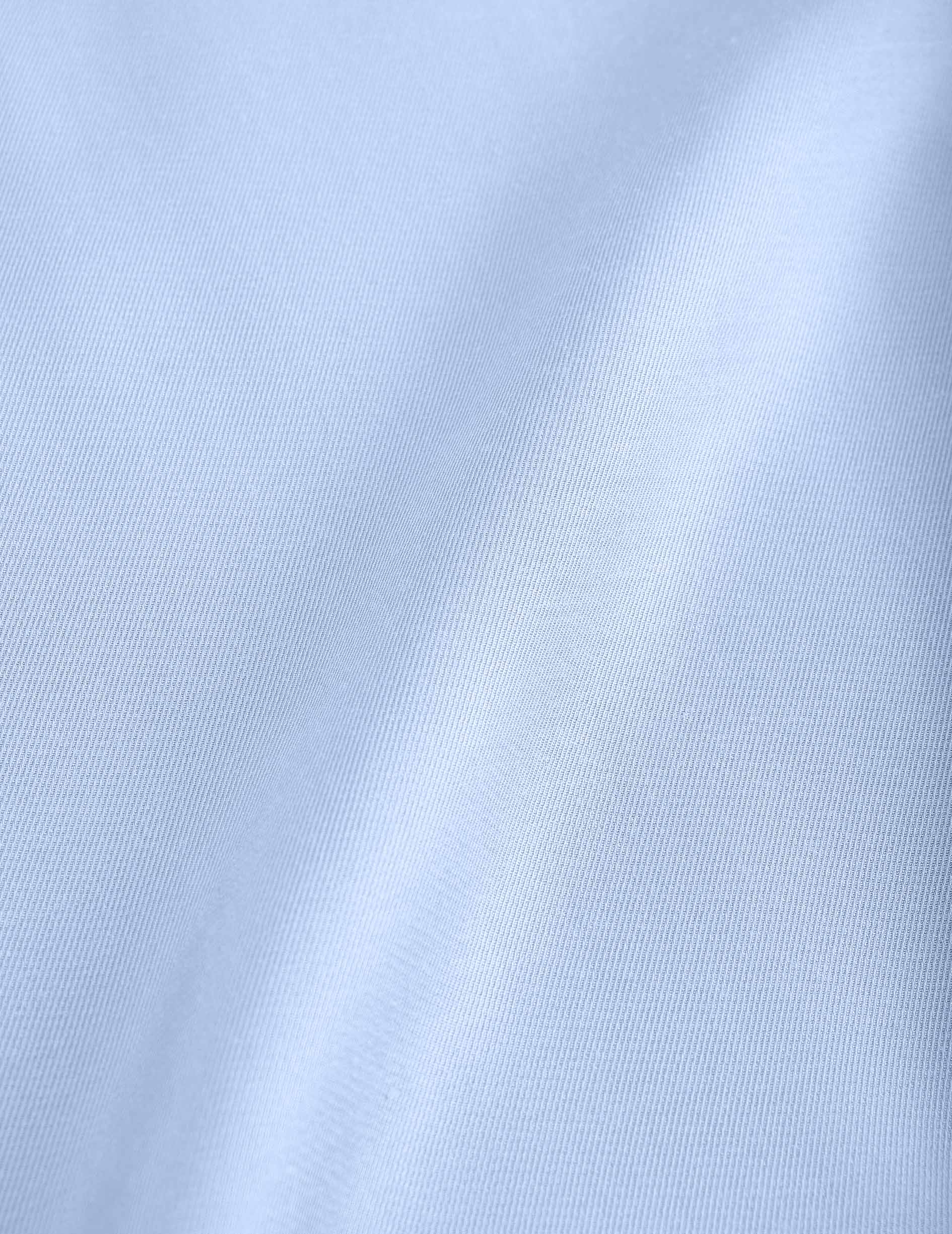 Chemise Irisa gorge cachée bleue - Twill - Col Long - Poignets Mousquetaires