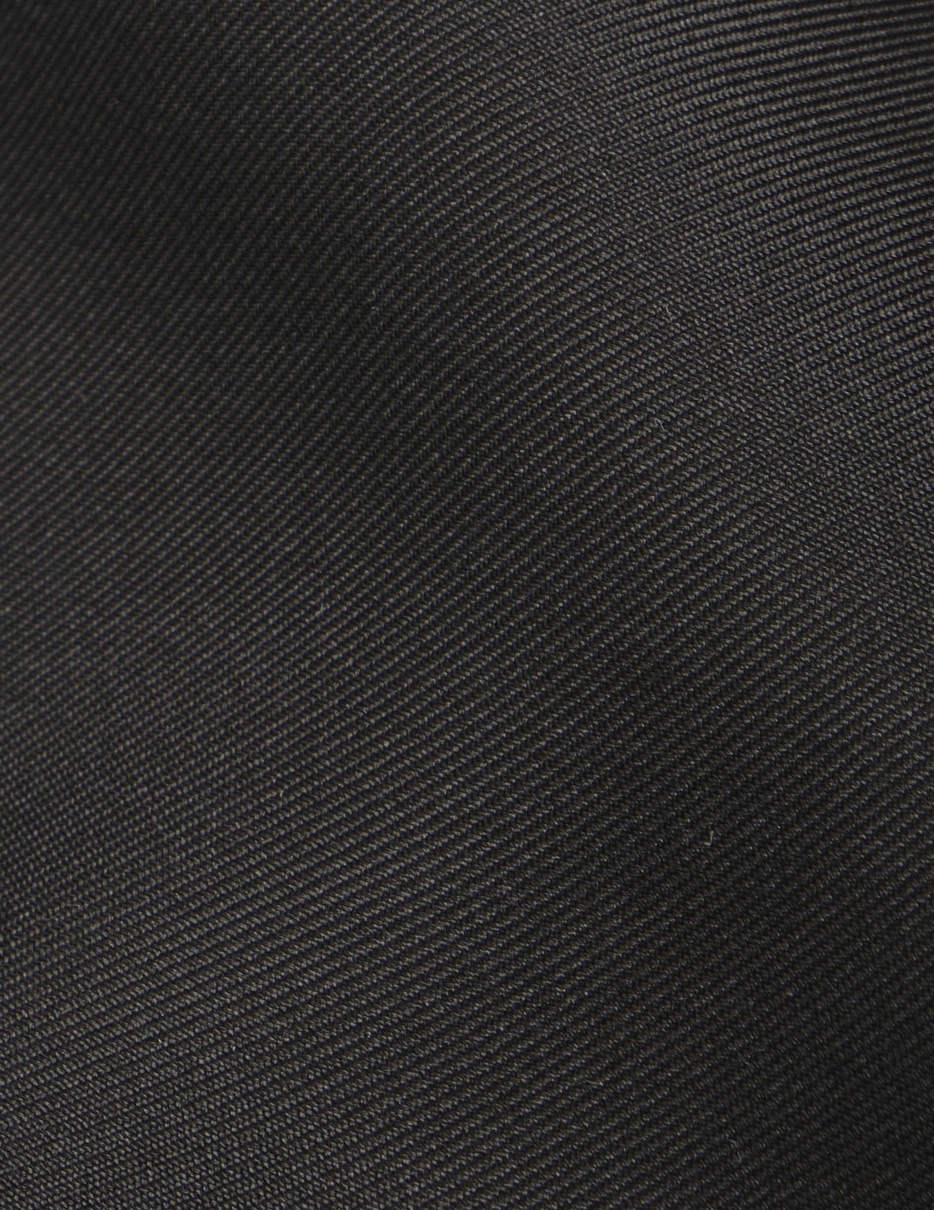 Chemise Lanaée noire - Soie - Col Officier